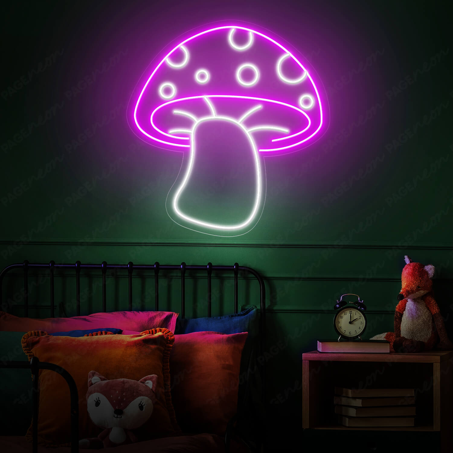 Mushroom Neon Sign Purple Light Up Sign