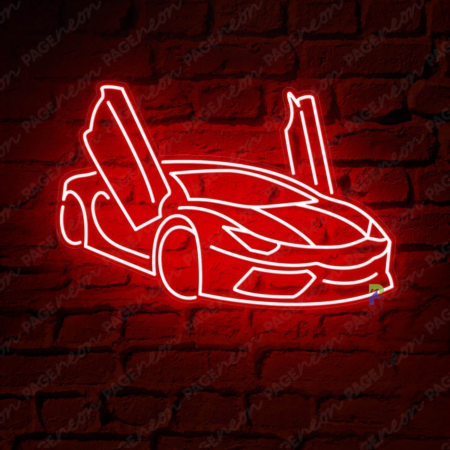 Neon Car Sign Led Sports Car Sign
