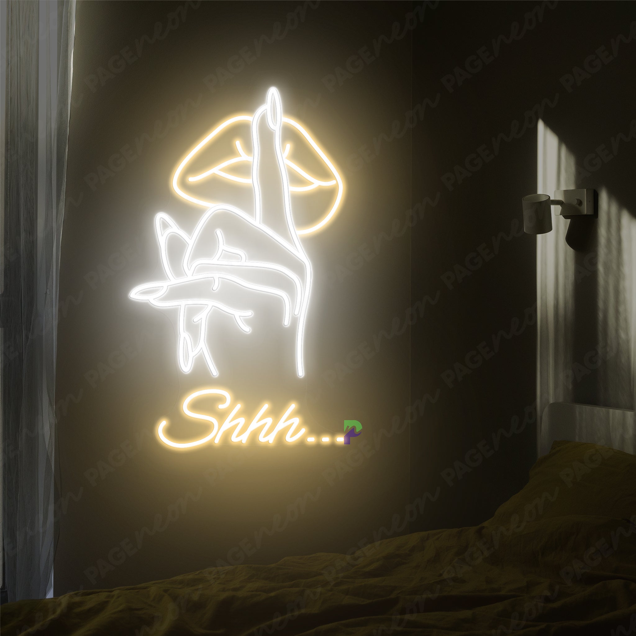 Shhh Neon Sign Man Cave Led Sign