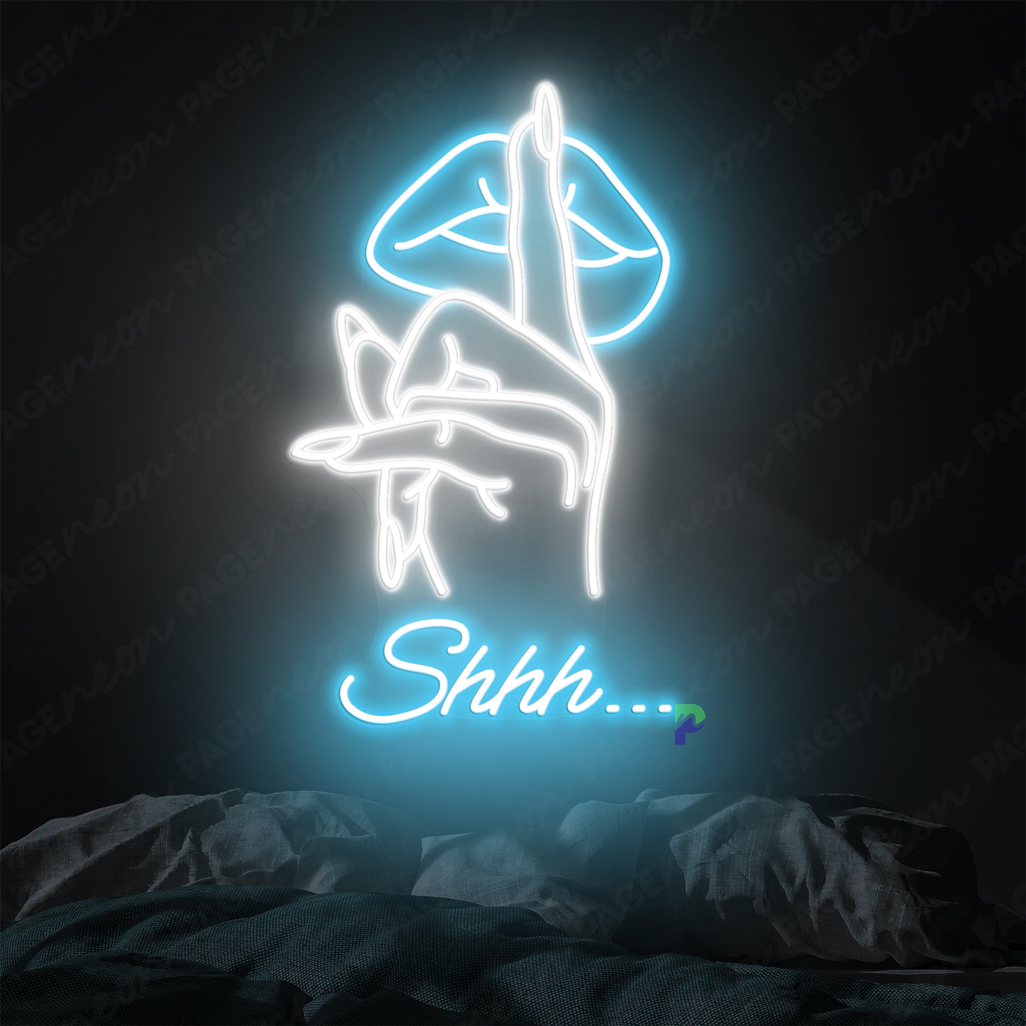 Shhh Neon Sign Man Cave Led Sign