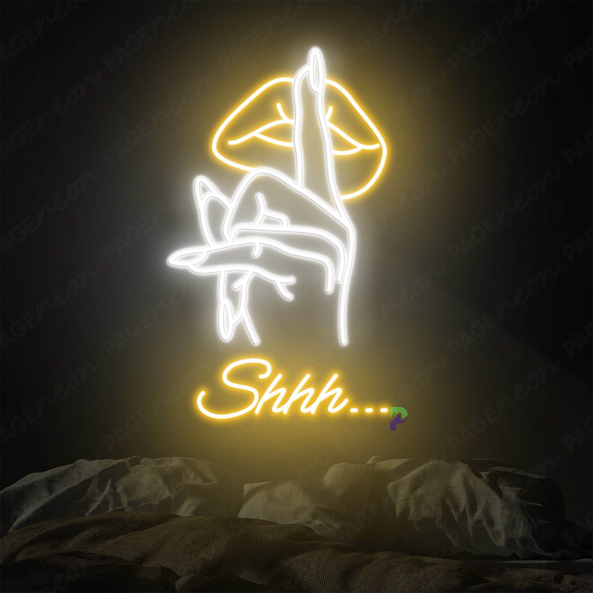Shhh Neon Sign Man Cave Led Sign