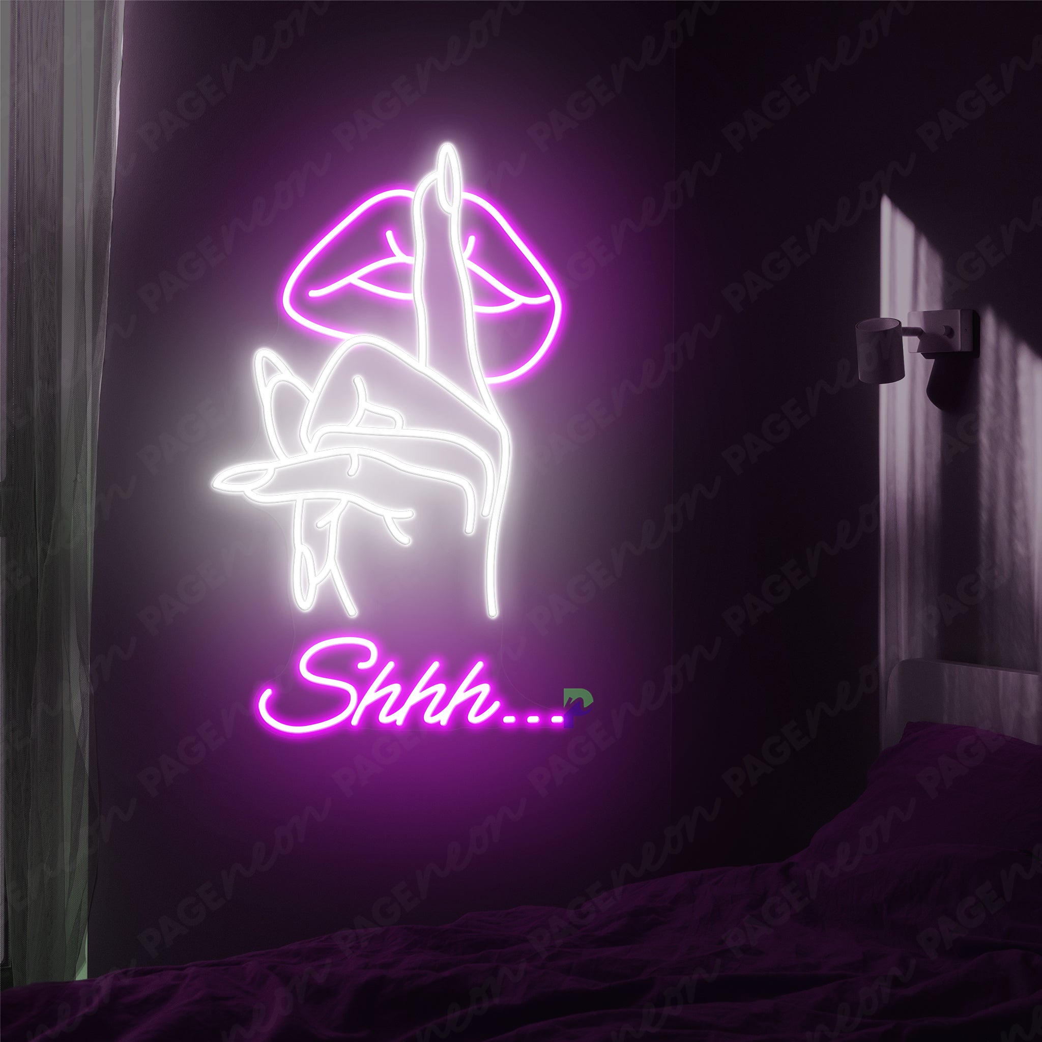 Shhh Neon Sign Man Cave Led Sign
