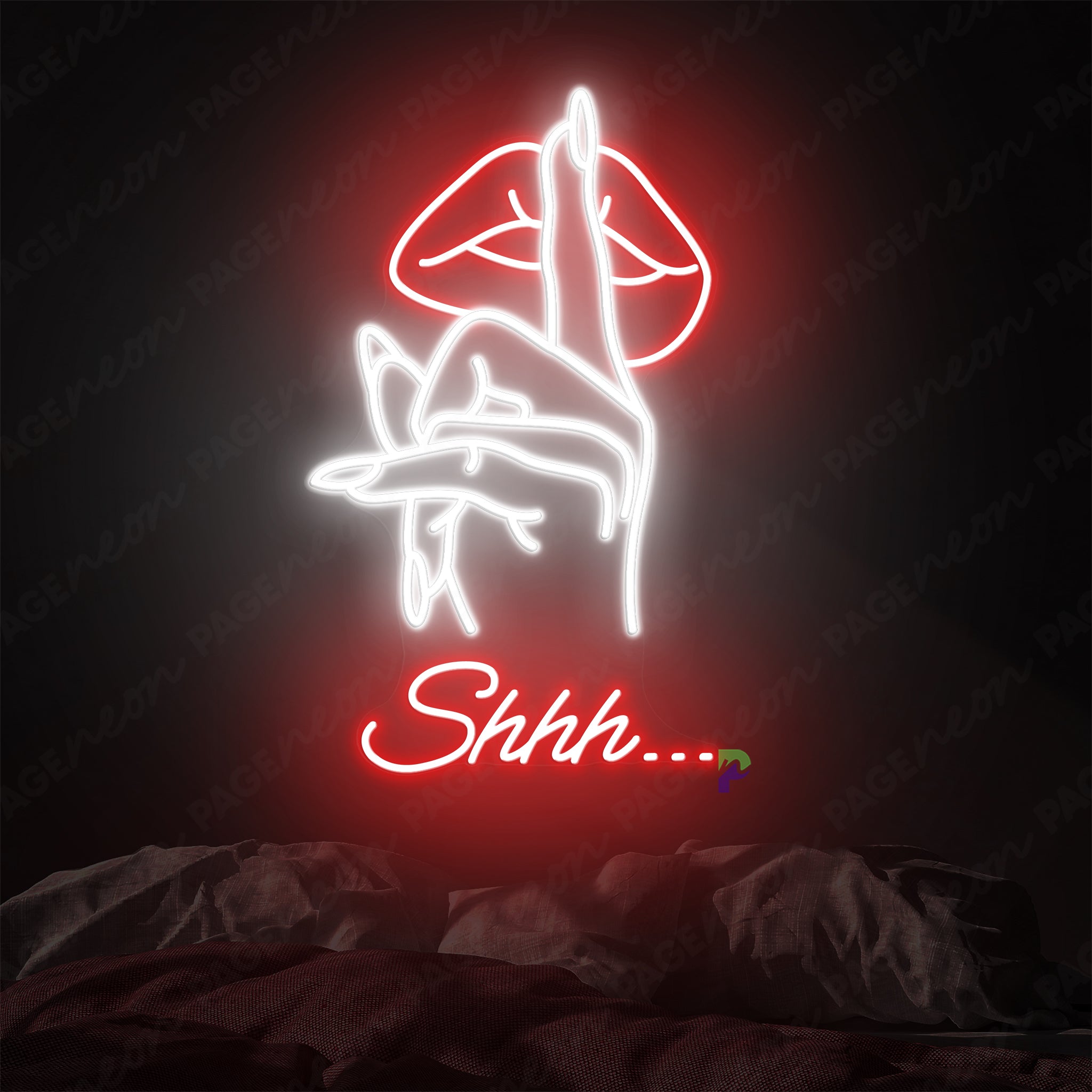 Shhh Neon Sign Man Cave Led Sign