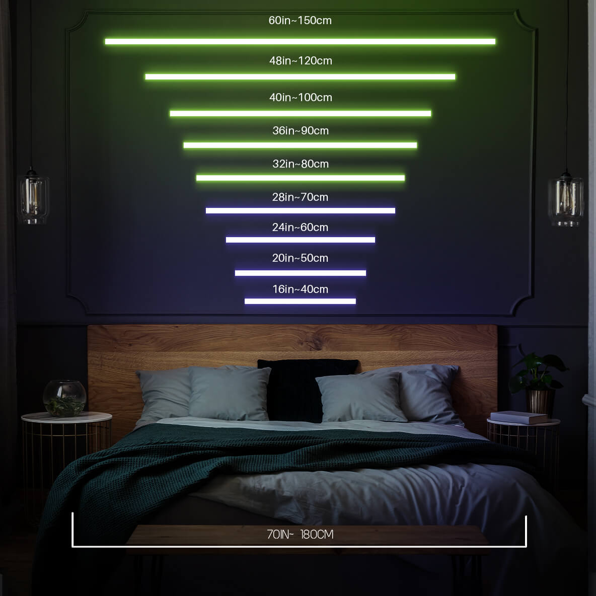 Size Chart Neon Sign PageNeon