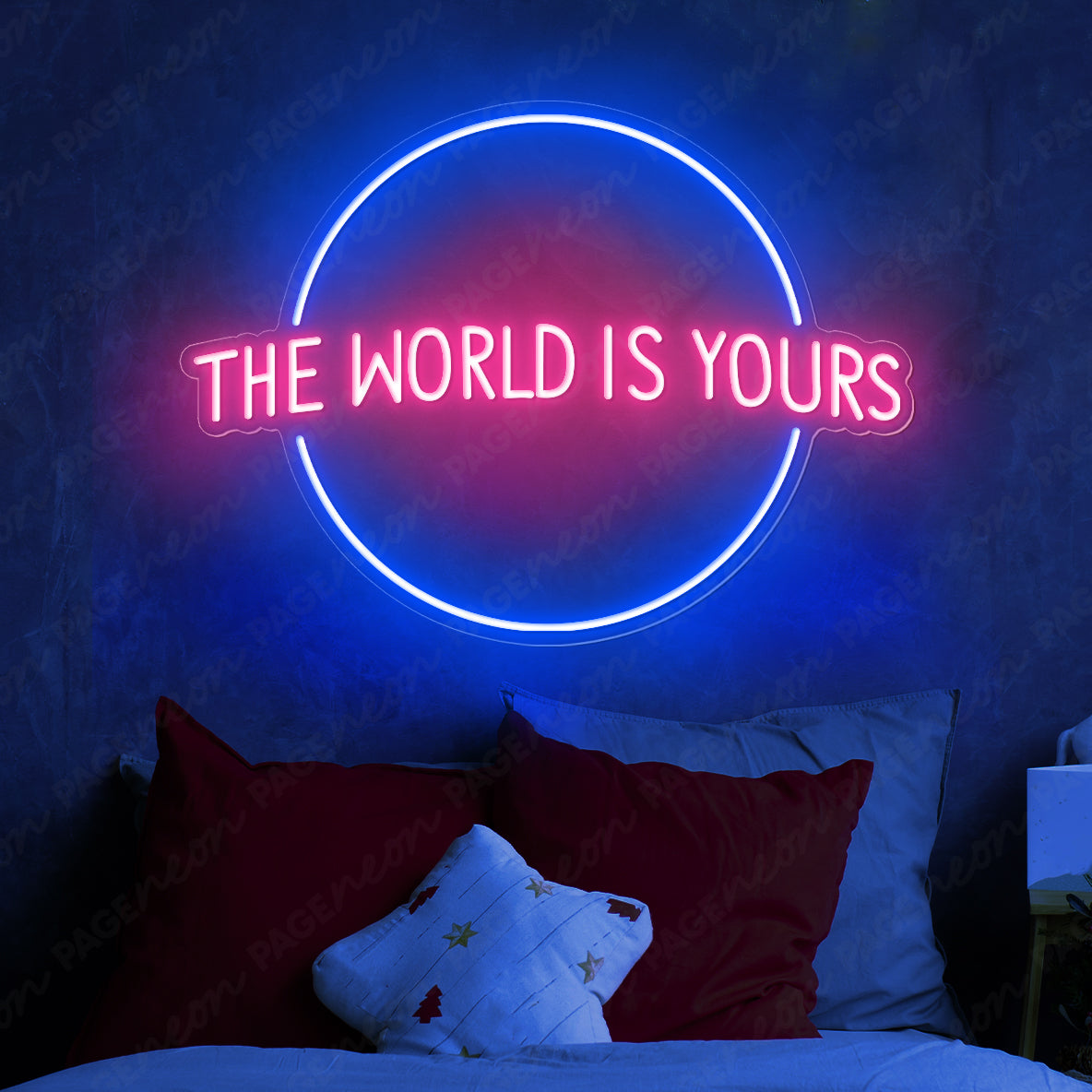 The World Is Yours Neon Sign Inspirational Led Light 4