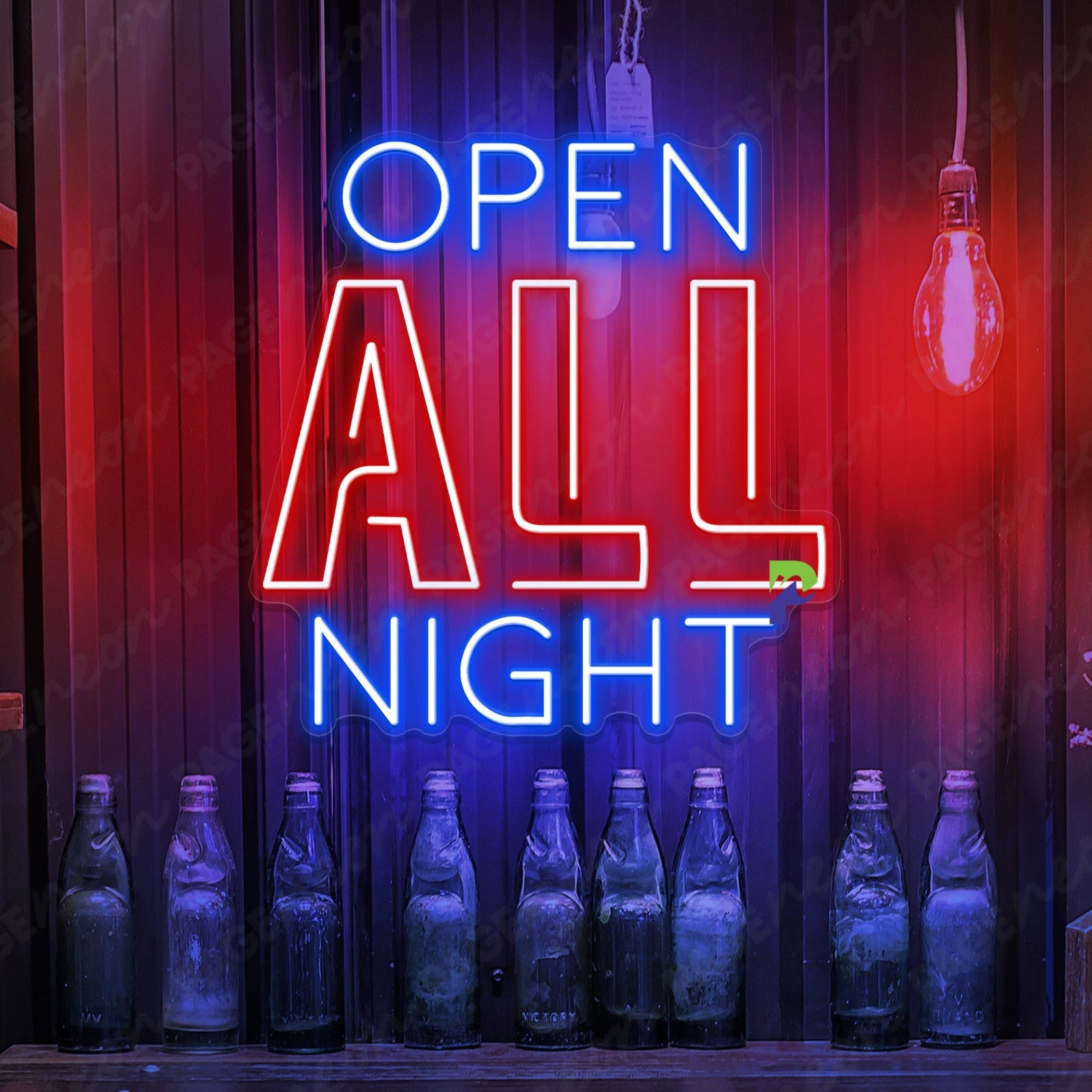 Open All Night Neon Sign Bar Led Light red