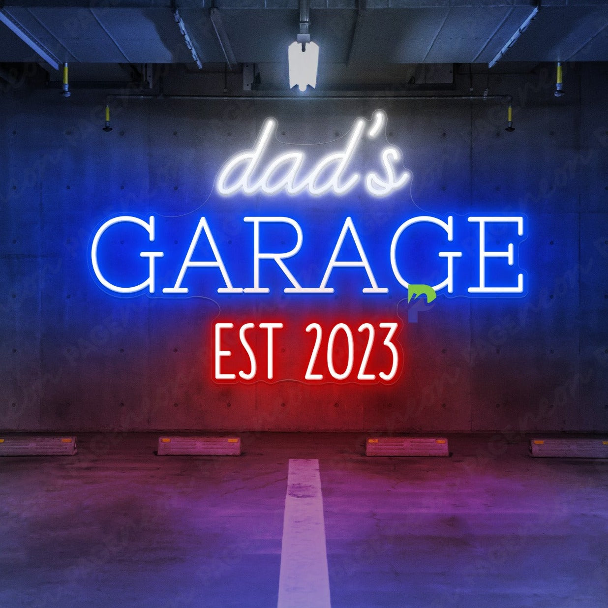Neon Garage Signs Custom Name Led Light 1