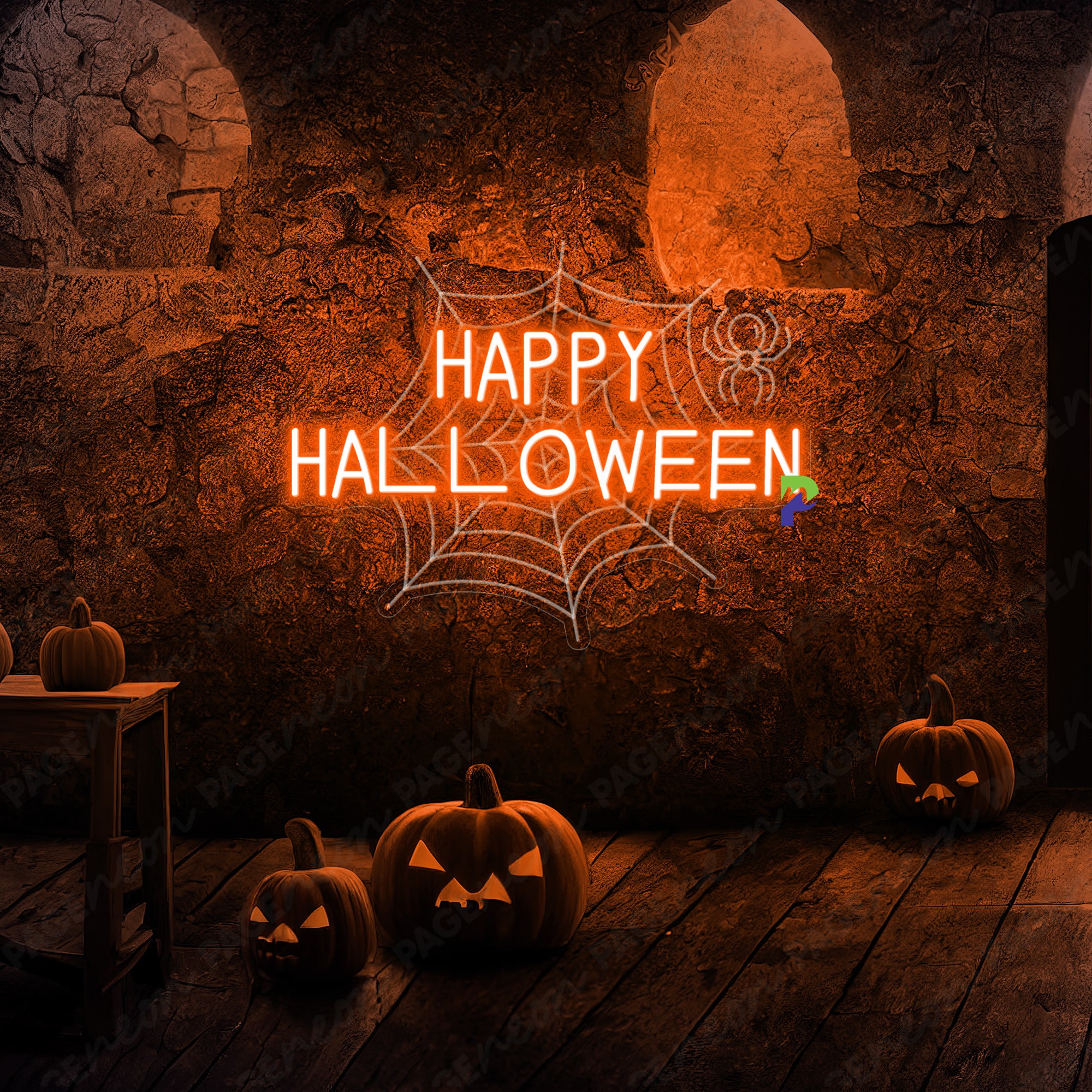 Happy Halloween Neon Sign Spooky Led Light 2
