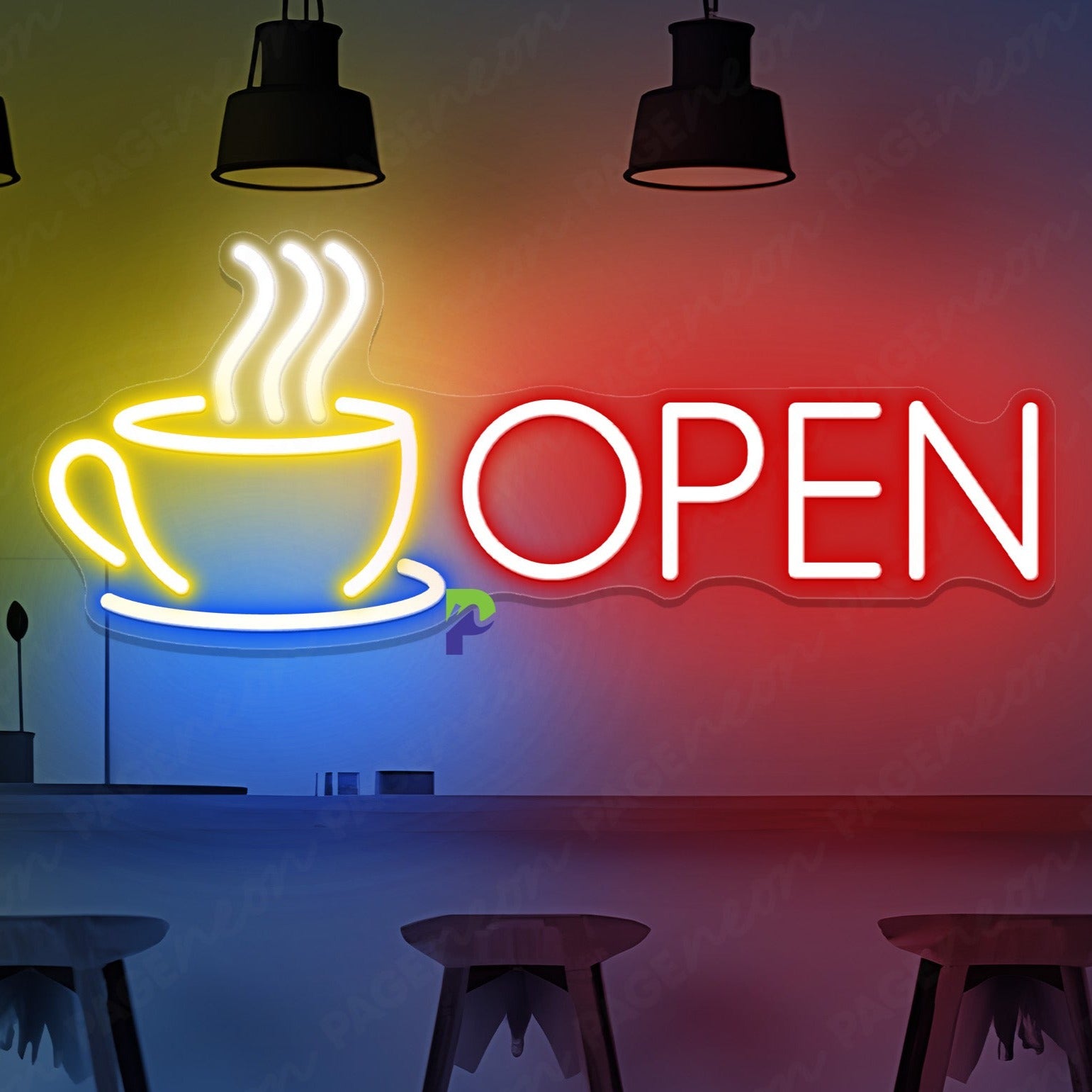 Cafe Open Neon Sign Led Light red