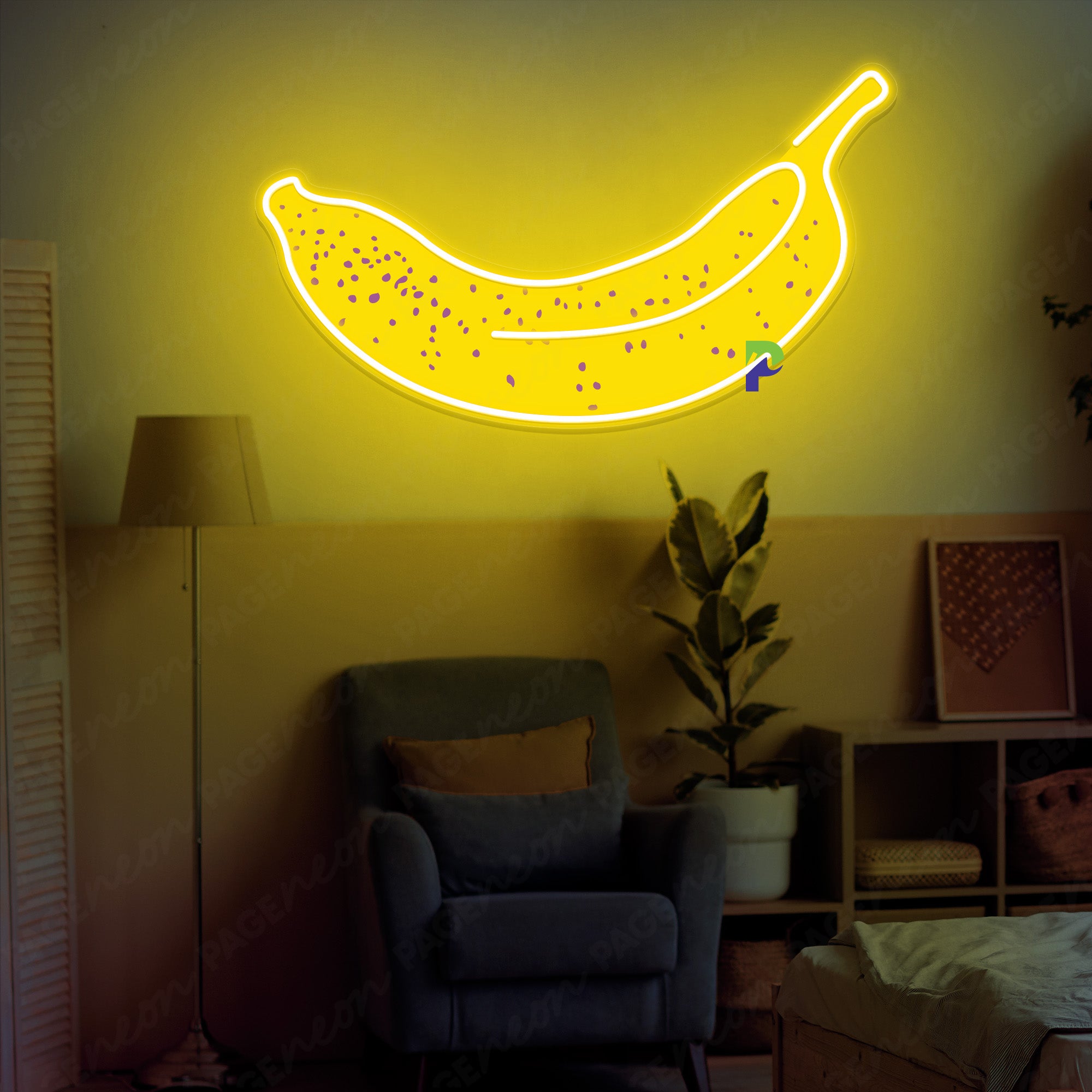 Banana Neon Sign Fruit Led Food Neon Light