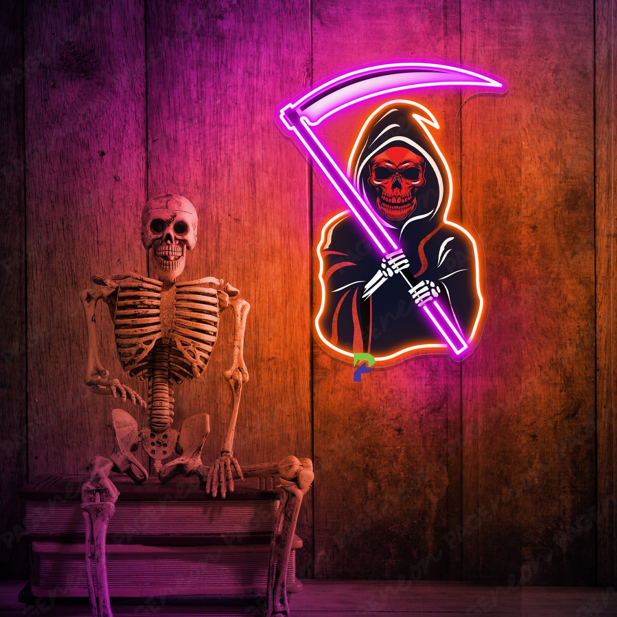 Death Neon Sign Halloween Led Light