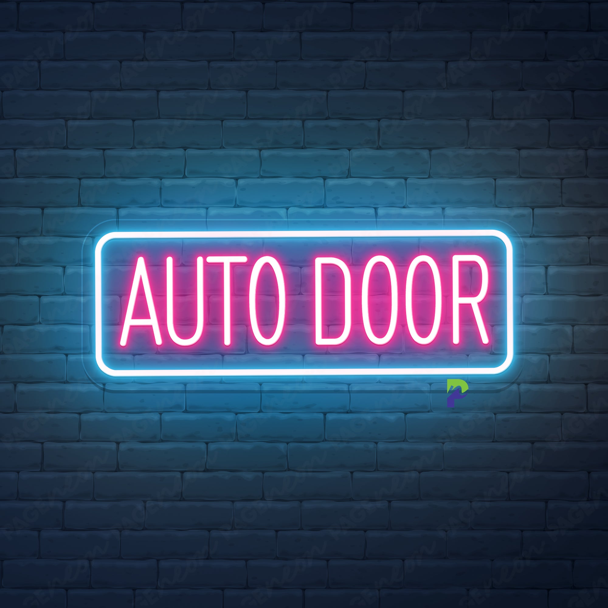 Auto Door Neon Signs Business Led Light