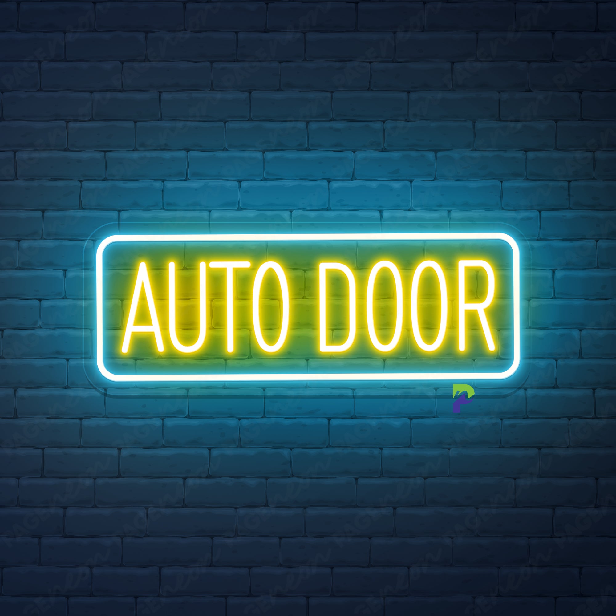 Auto Door Neon Signs Business Led Light