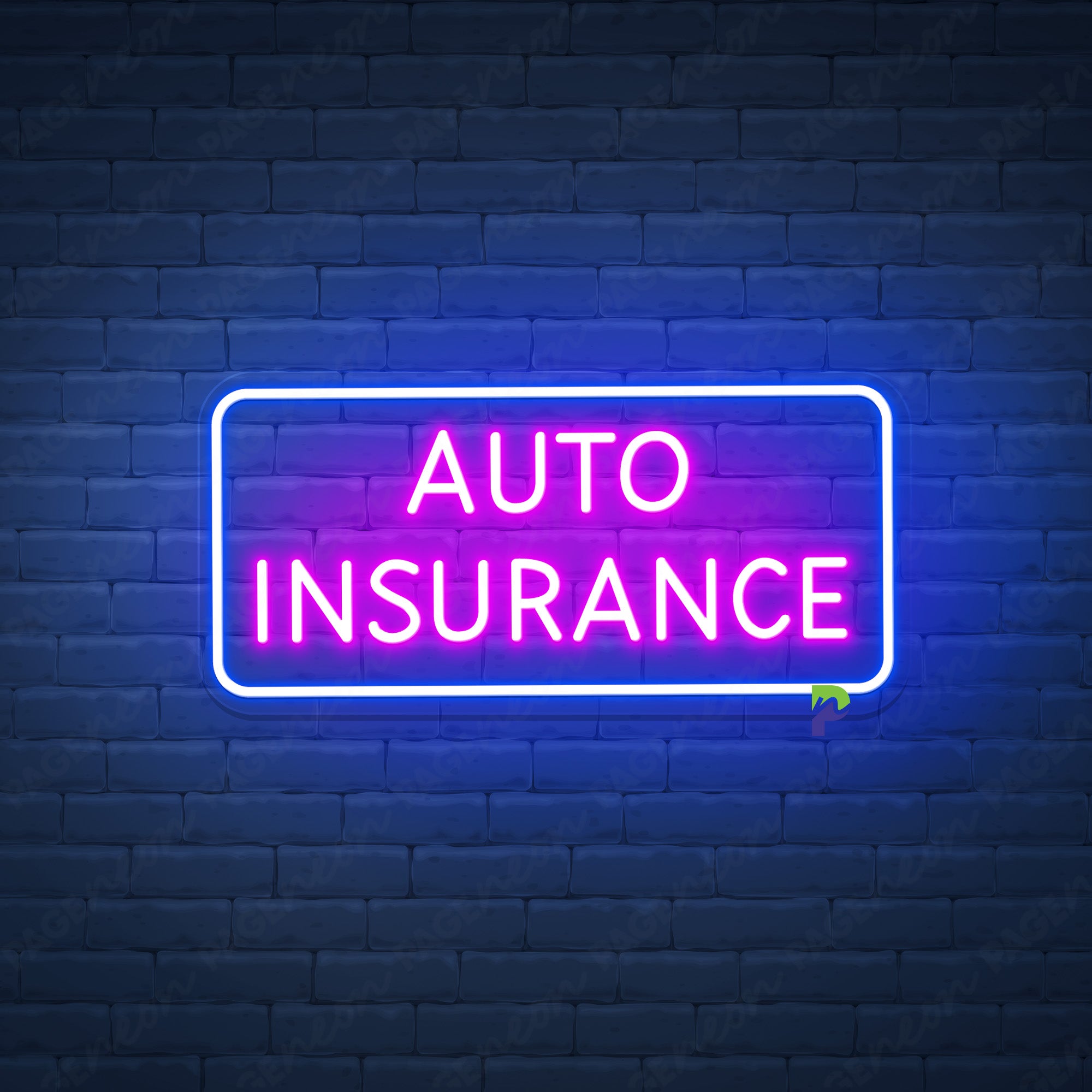 Auto Insurance Neon Signs Business Led Light