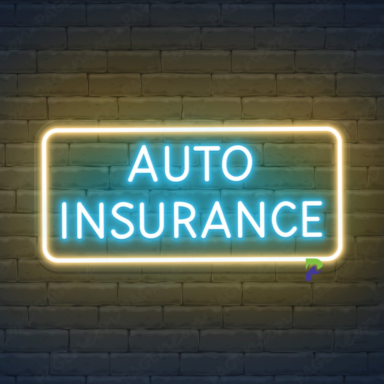 Auto Insurance Neon Signs Business Led Light