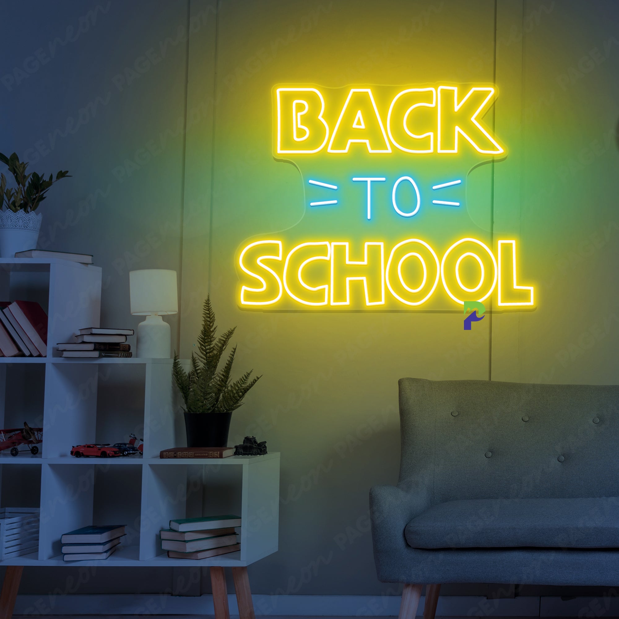 Back To School Neon Sign Simple Led Light