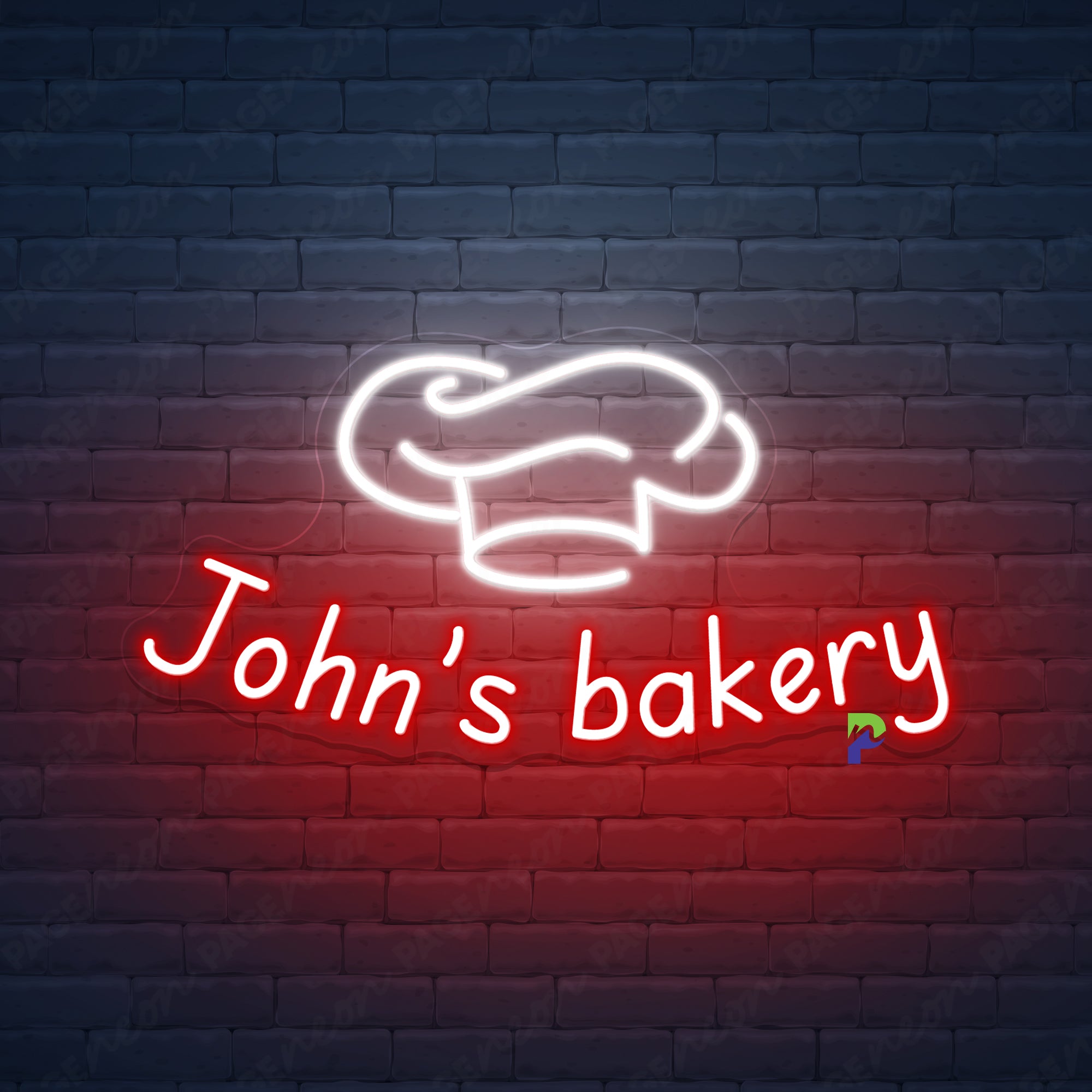 Bakery Neon Sign Custom Name Led Light