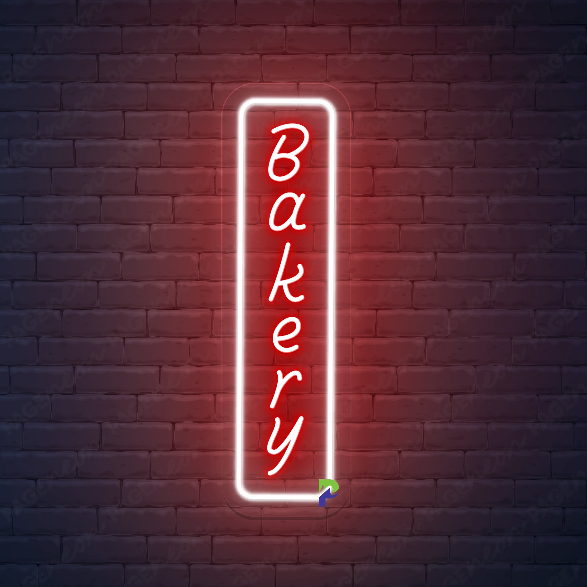 Bakery Neon Sign Vertical Business Led Light