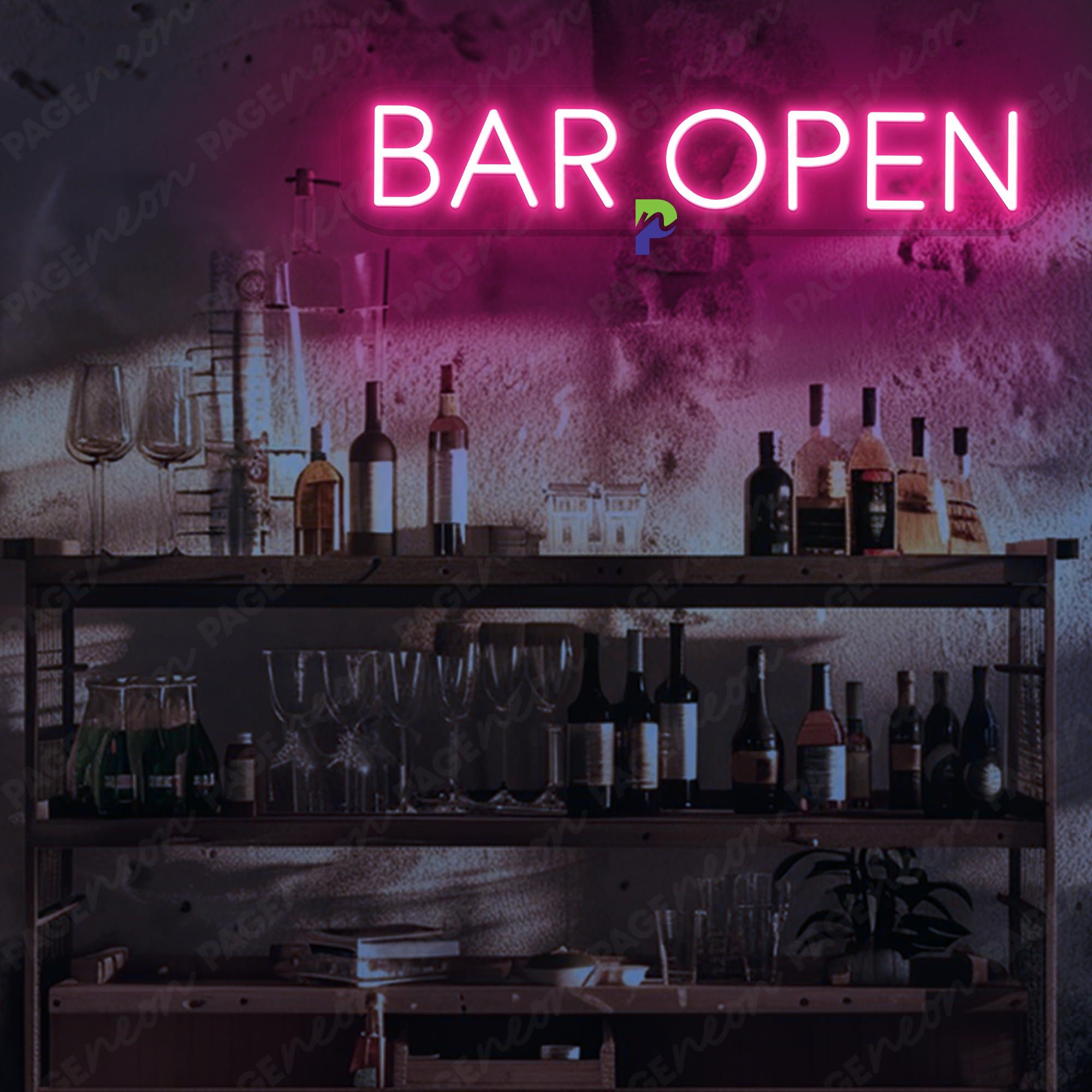 Bar Open Outdoor Neon Sign Typical Led Light