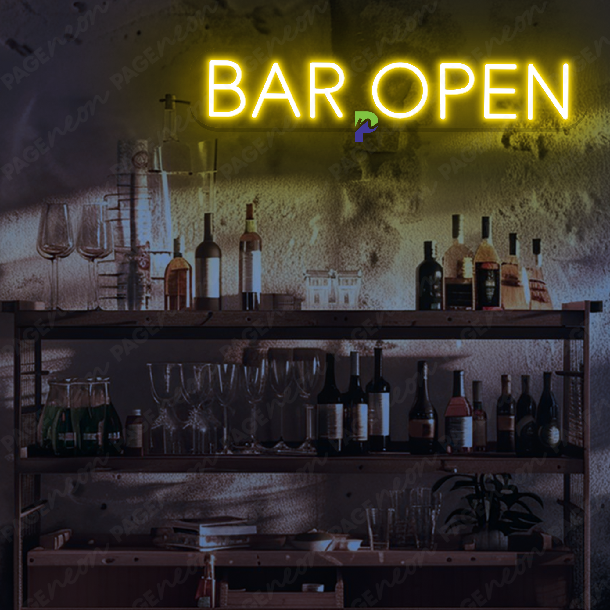 Bar Open Outdoor Neon Sign Typical Led Light