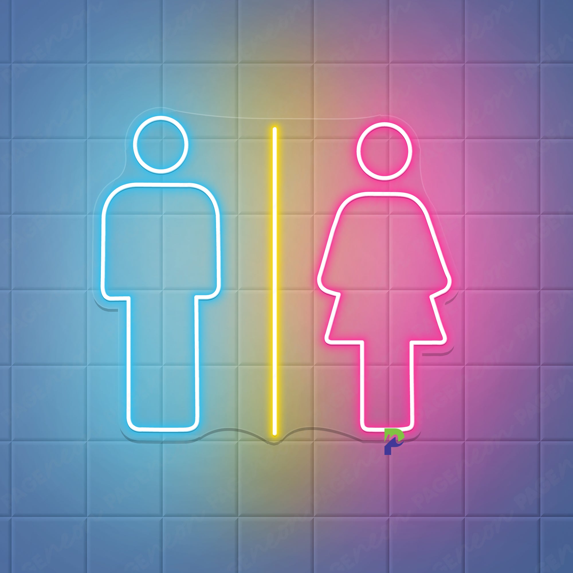 Bathroom Neon Signs WC Dressroom Led Light