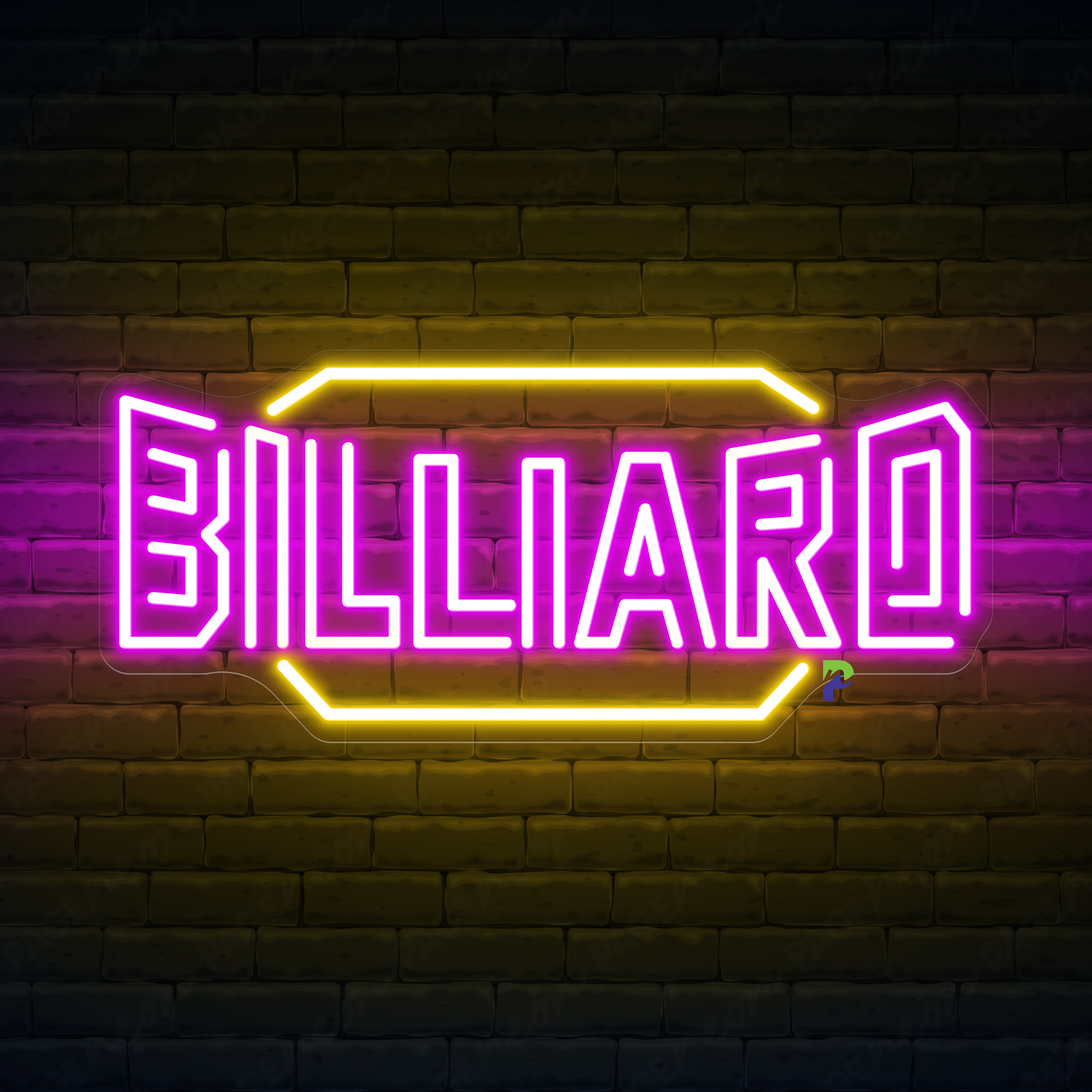 Billiards Neon Sign Big Gaming Led Light