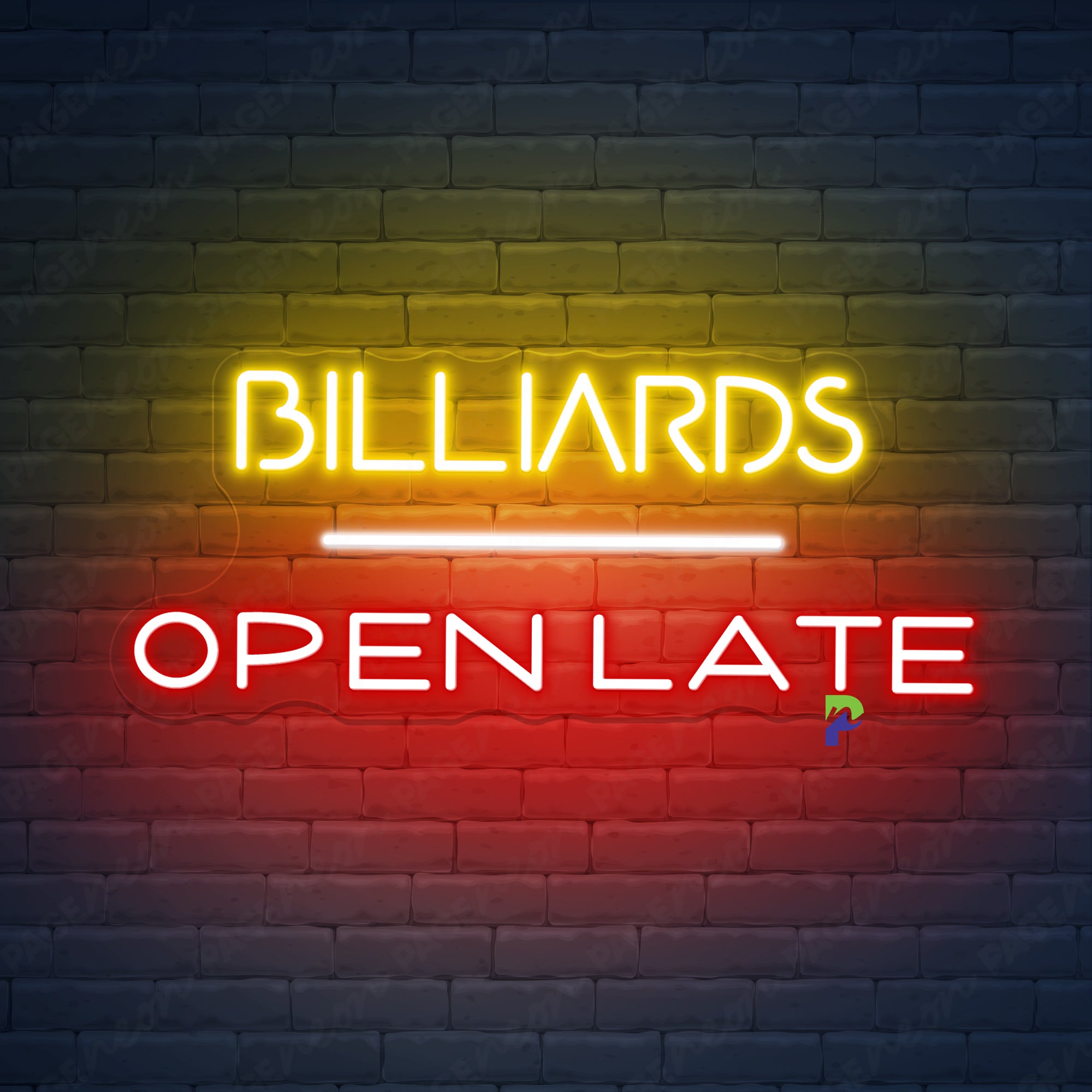 Billiards Neon Sign Open Late Led Light