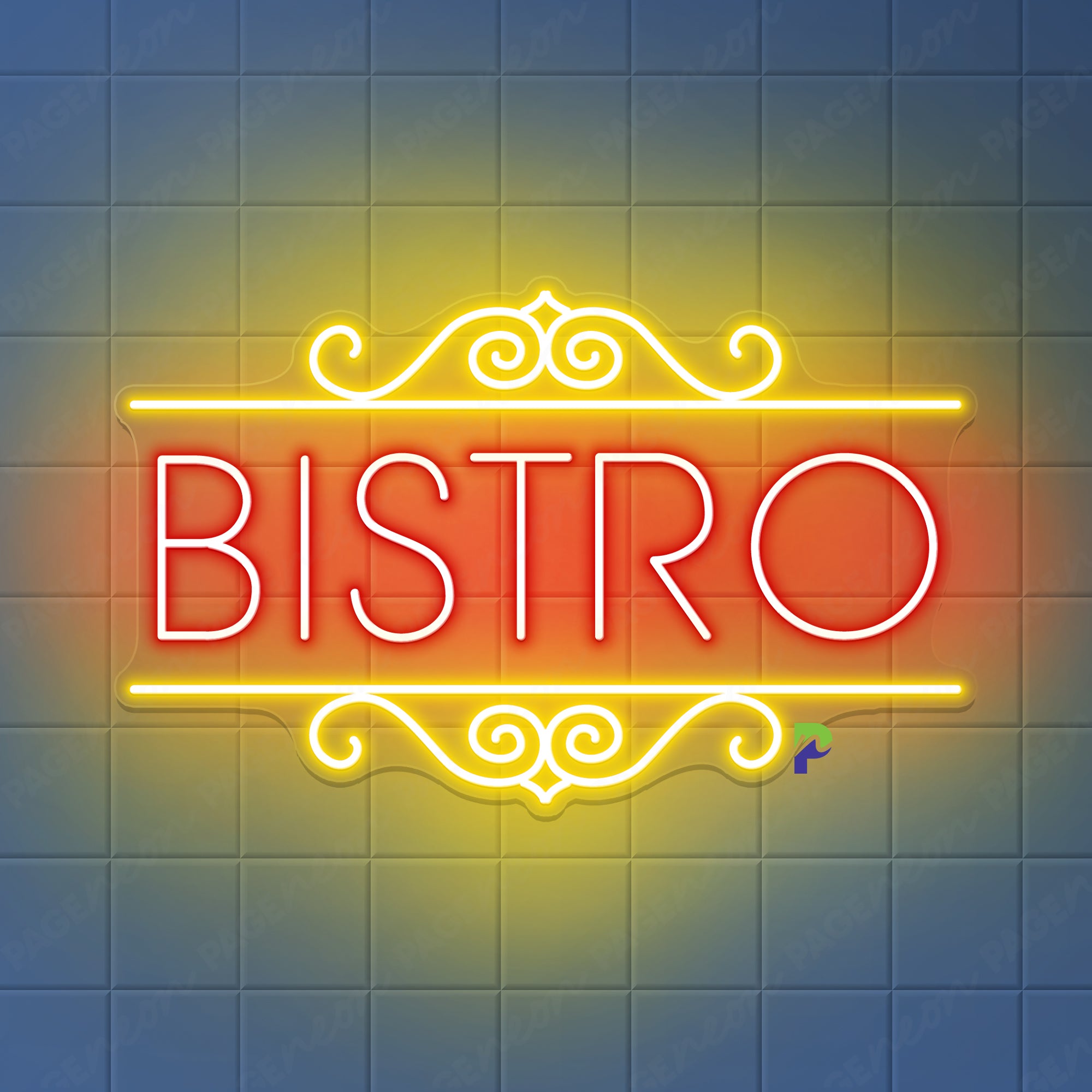 Bistro Neon Sign Unique Led Light For Restaurant