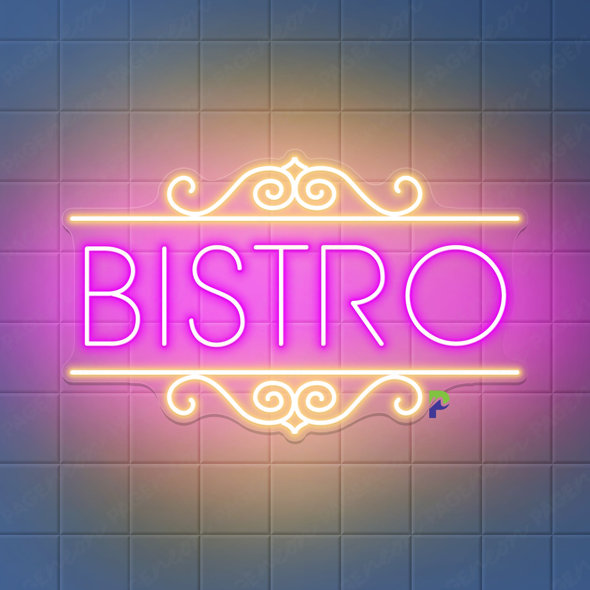 Bistro Neon Sign Unique Led Light For Restaurant