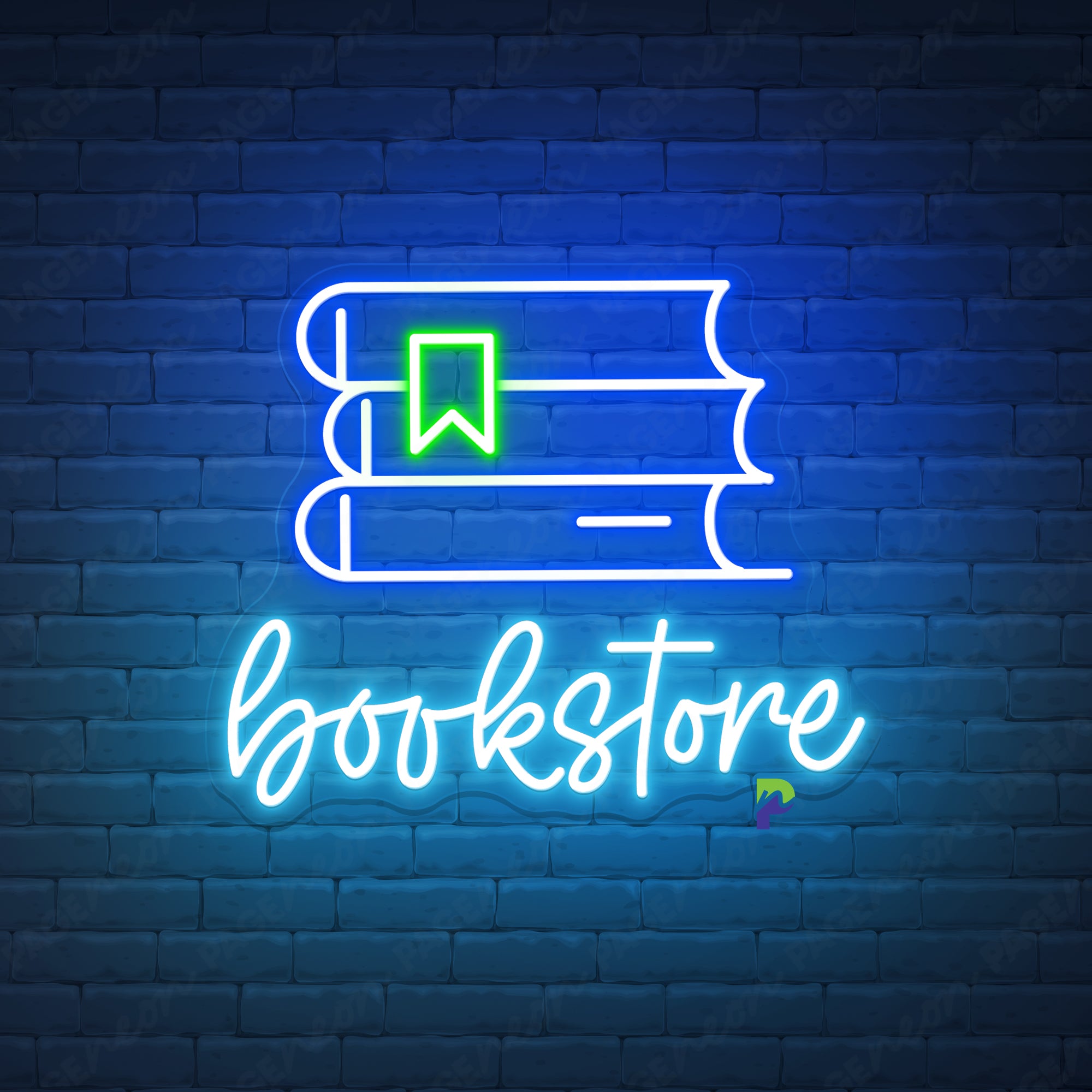 Books Neon Signs Bookstore Custom Led Light