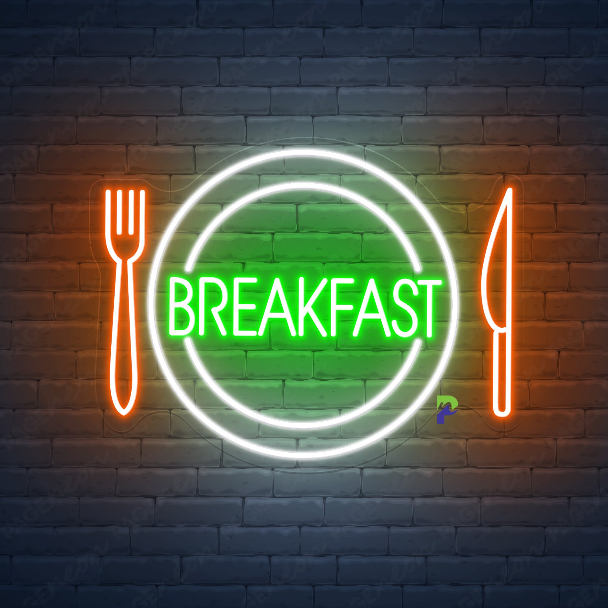 Breakfast Neon Sign Led Light For Business