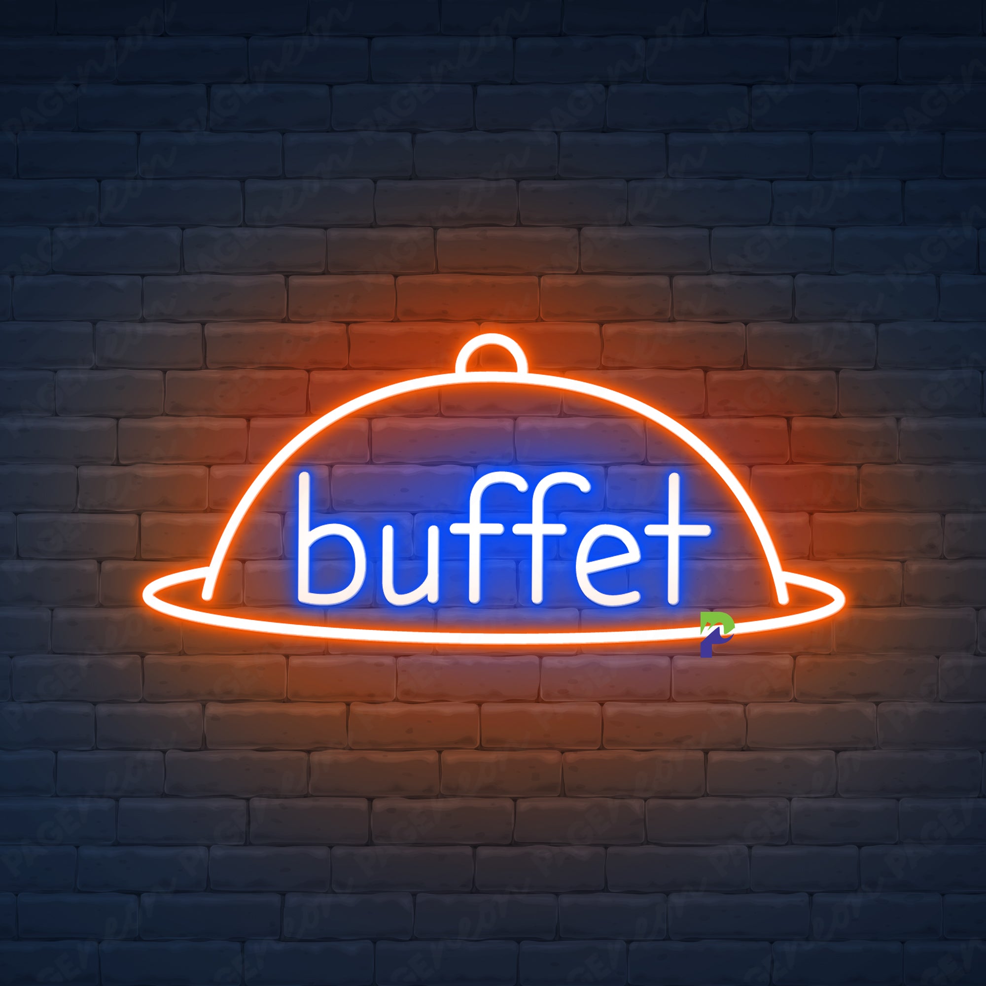 Buffet Neon Sign Business Big Led Light