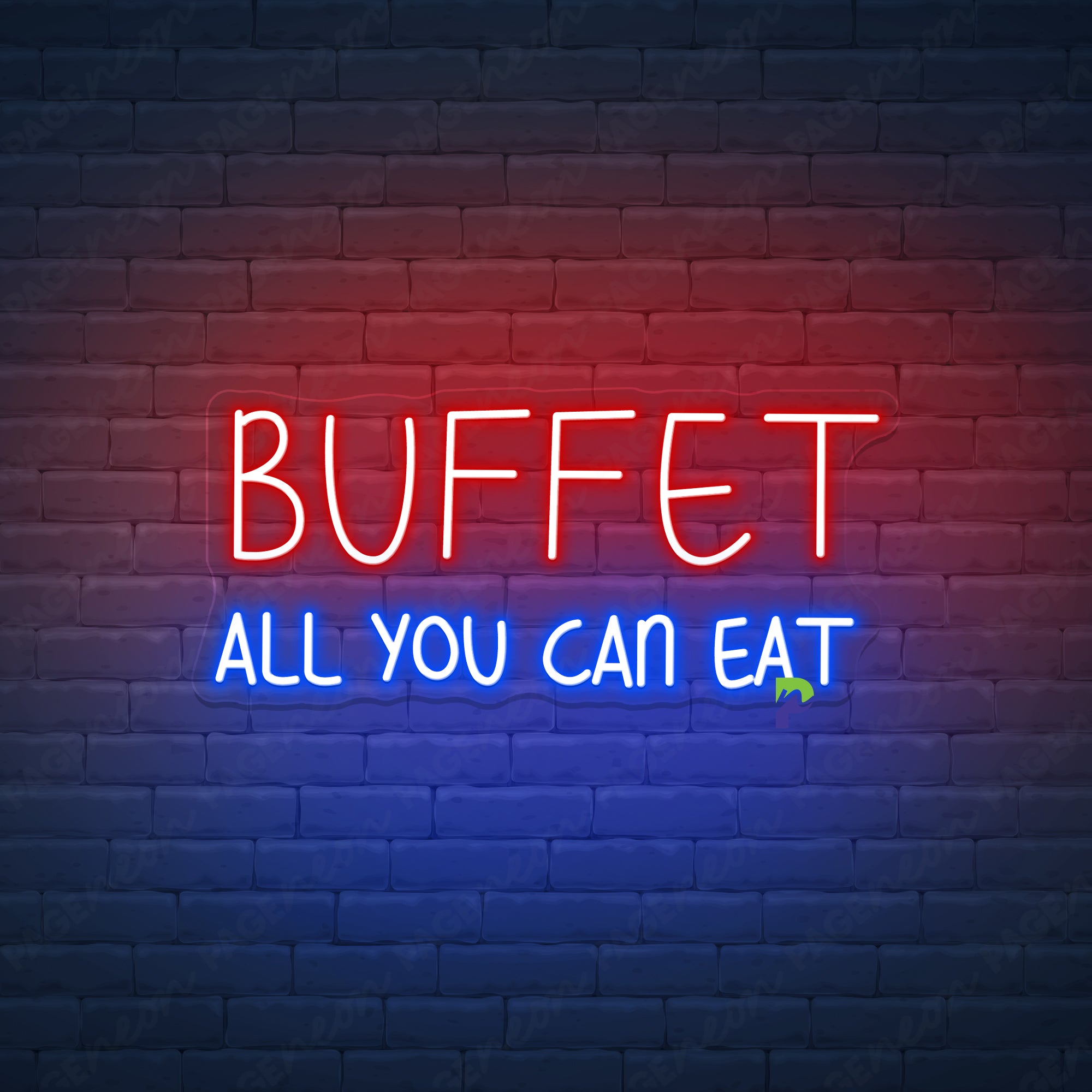 Buffet Neon Sign Custom Business Led Light