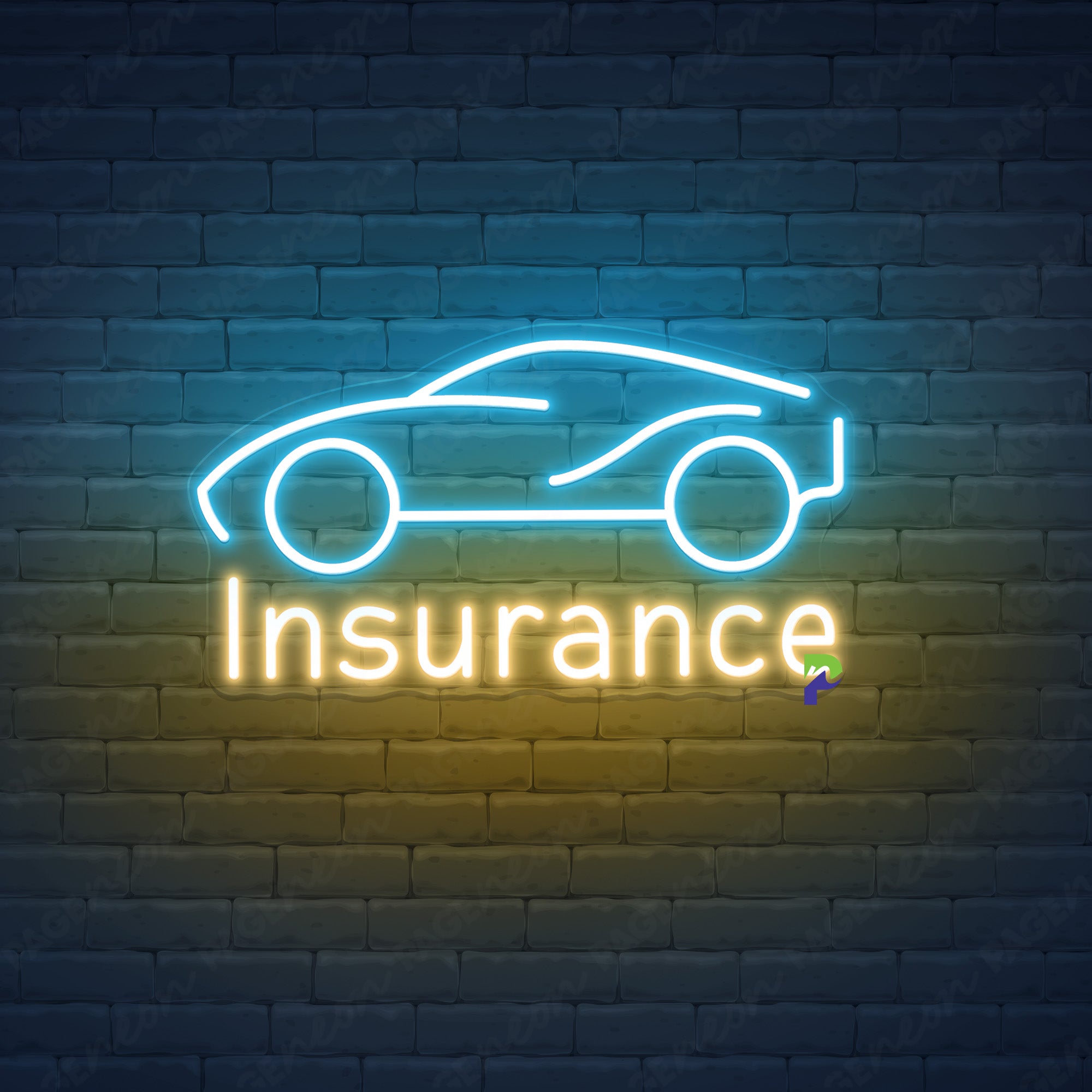 Car Insurance Neon Signs Business Led Light