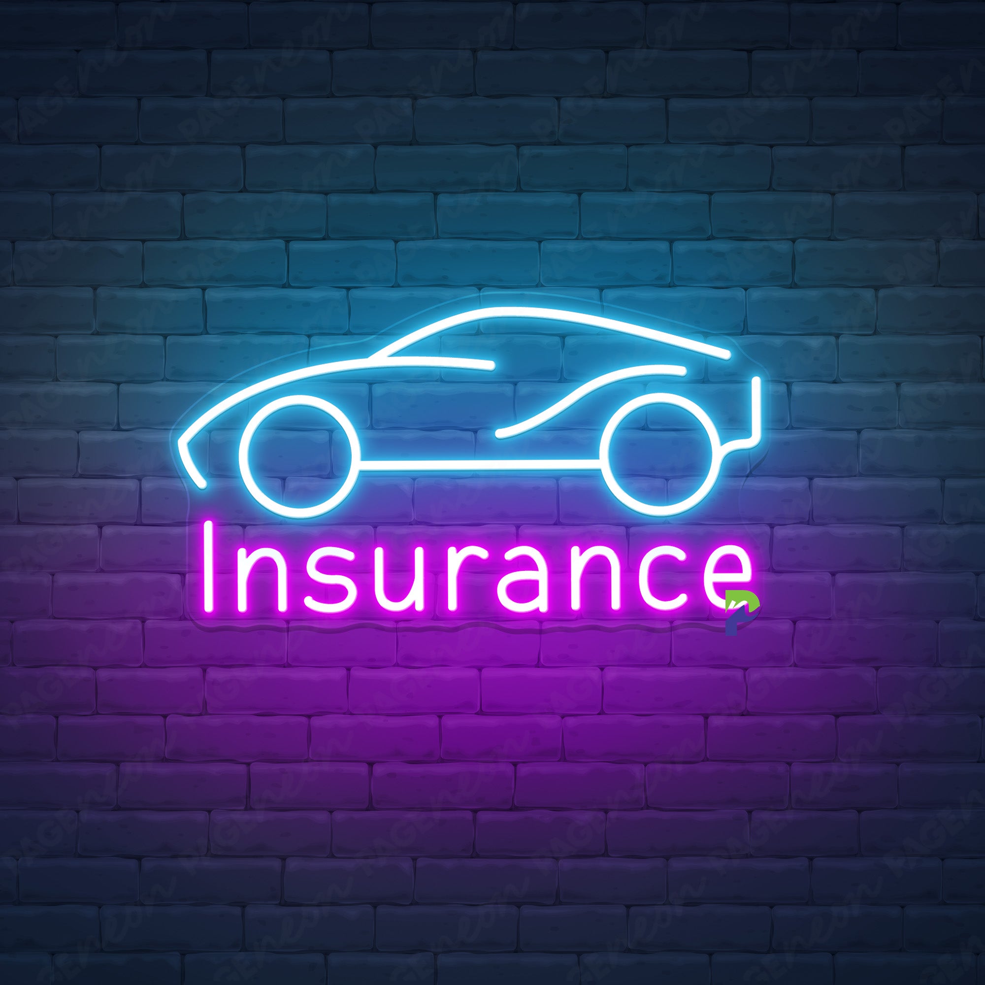 Car Insurance Neon Signs Business Led Light