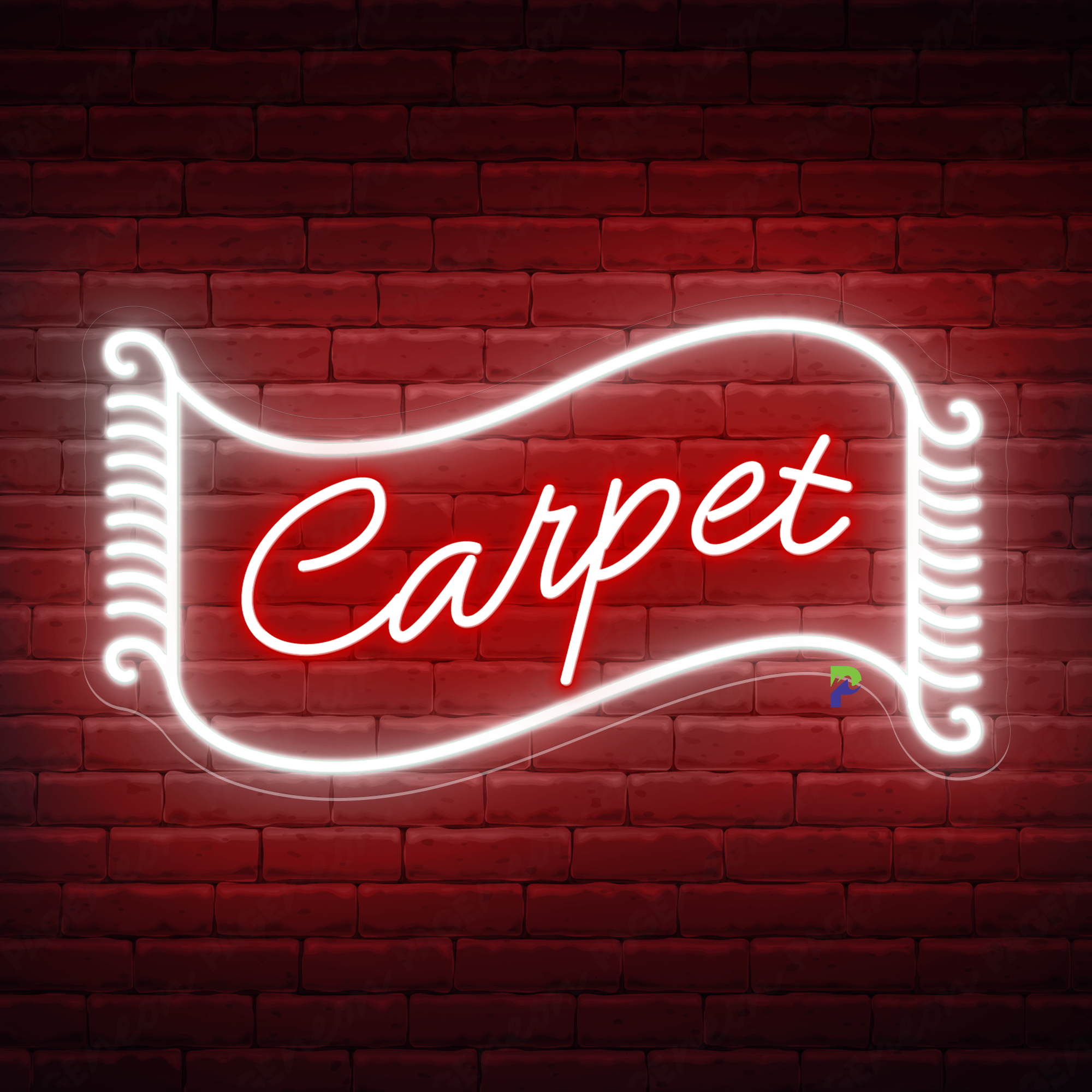 Carpet Neon Signs Vintage Led Light