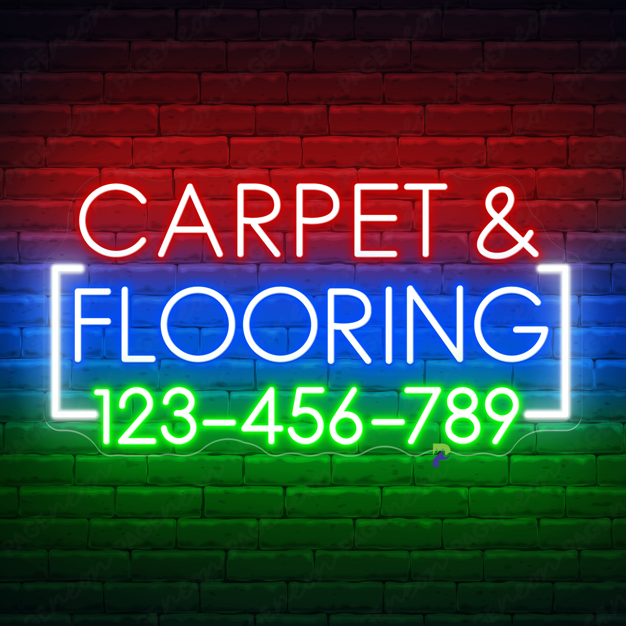 Carpet & Flooring Neon Signs Custom Led Light