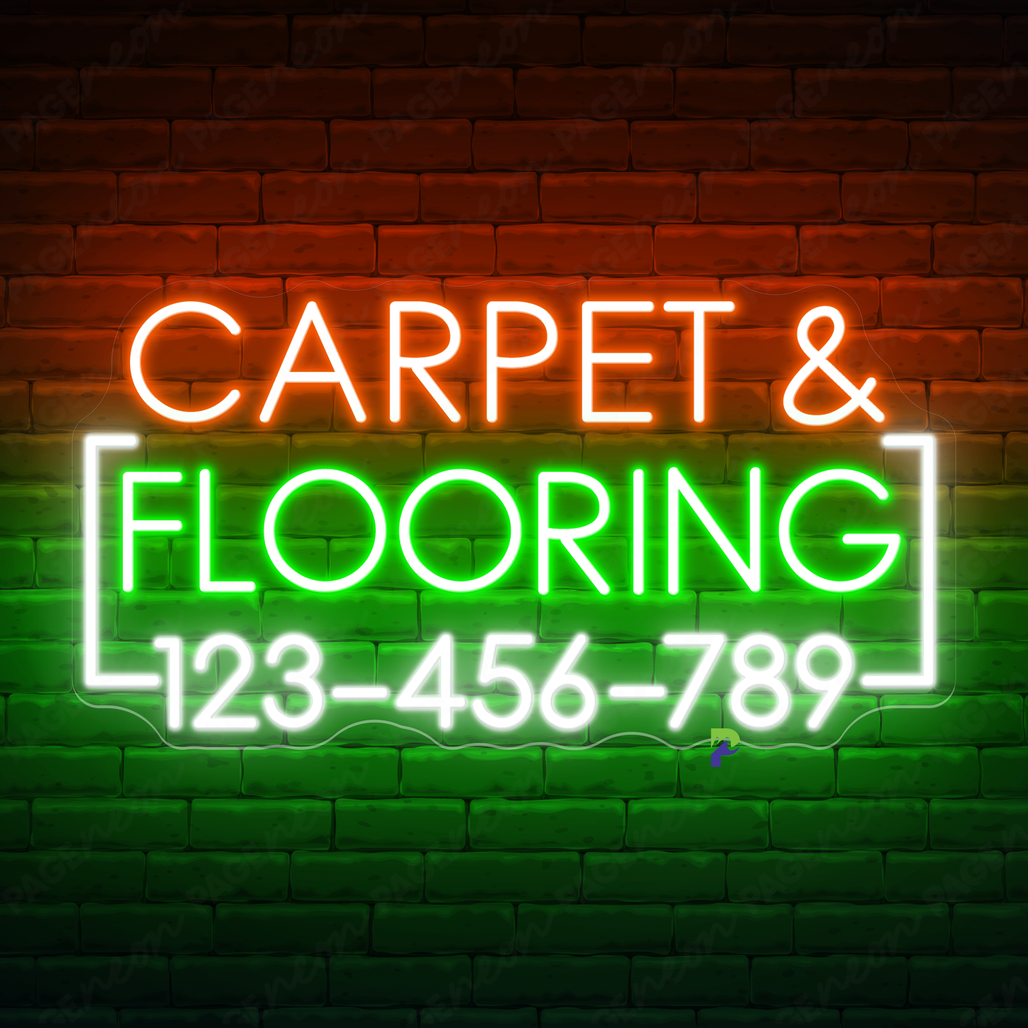 Carpet & Flooring Neon Signs Custom Led Light