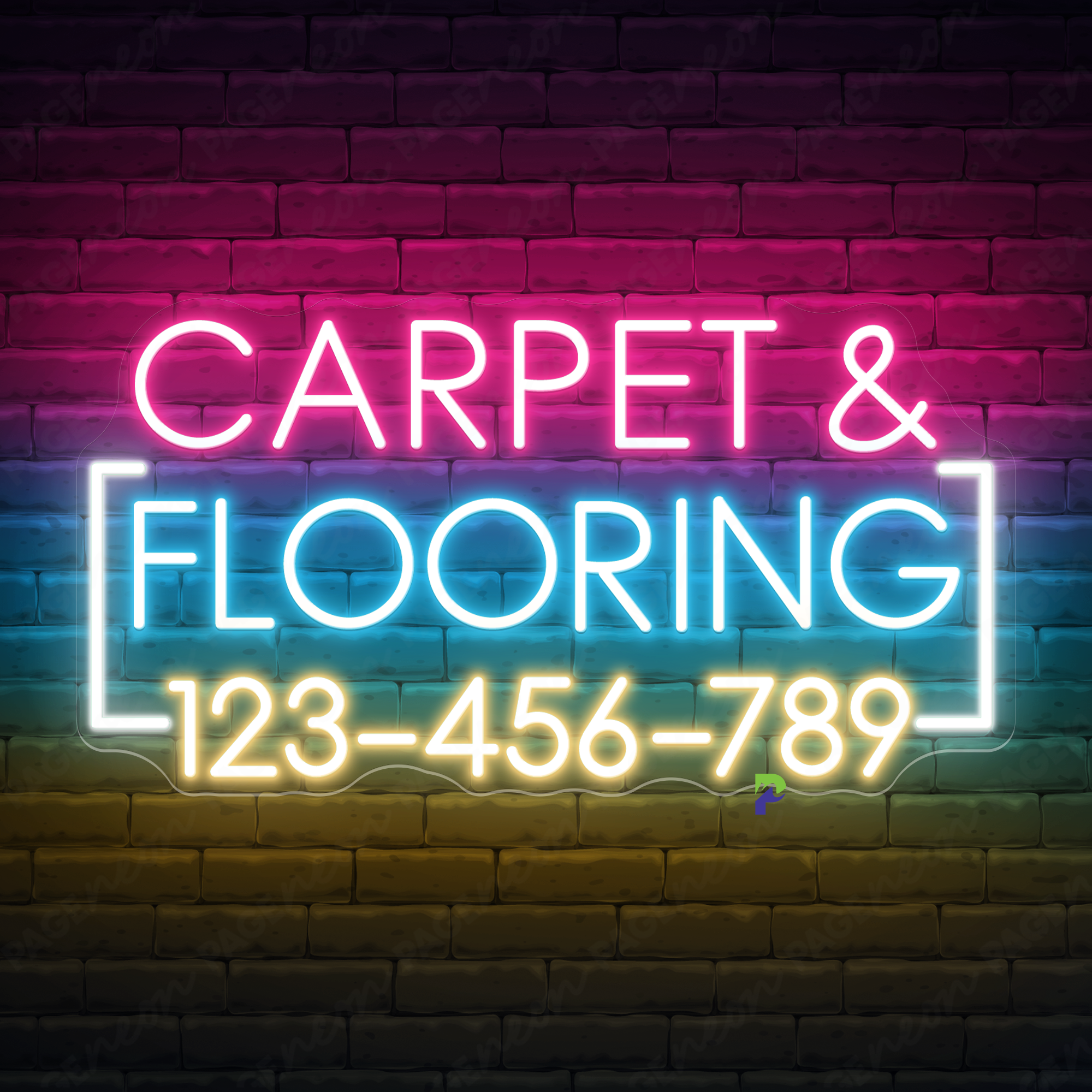 Carpet & Flooring Neon Signs Custom Led Light