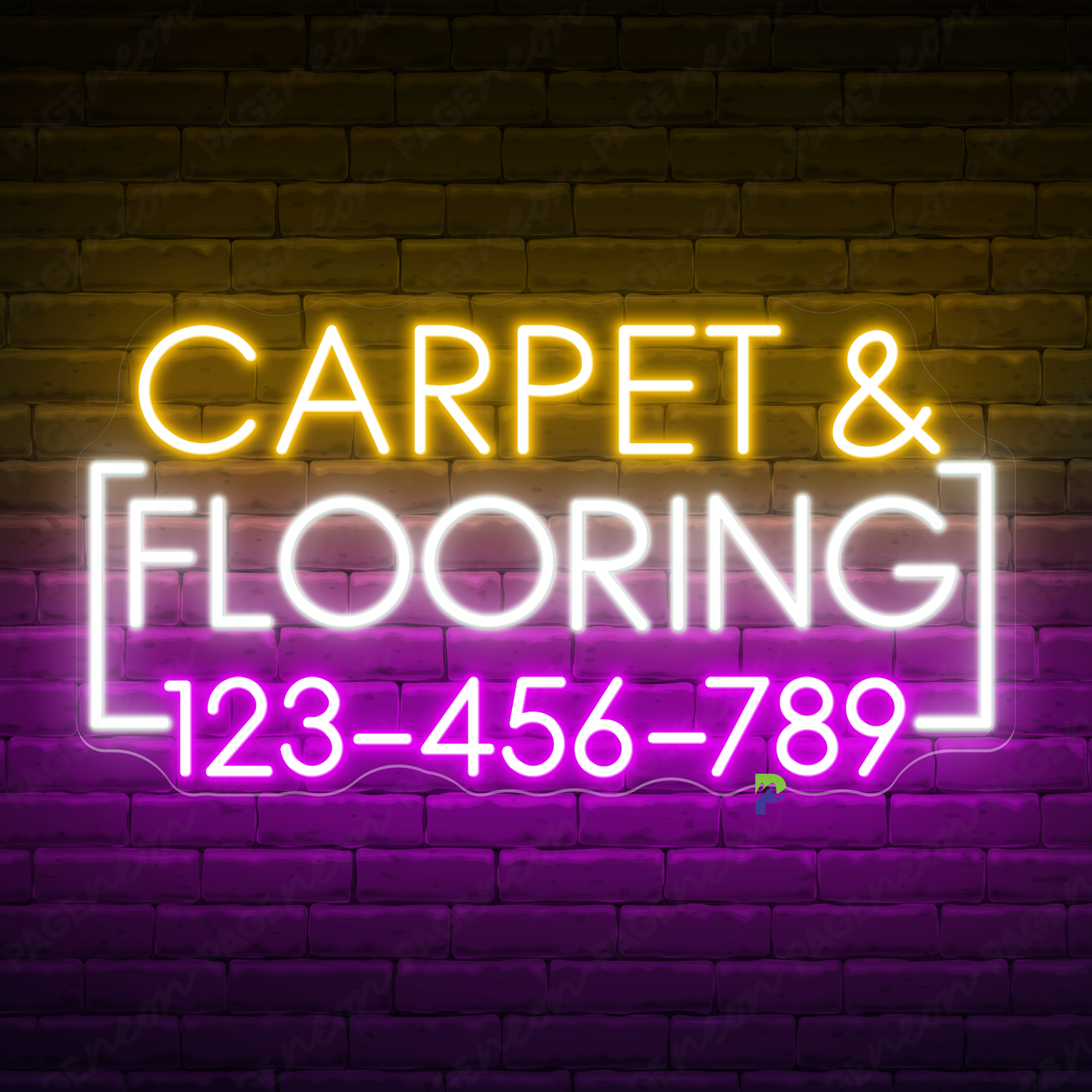 Carpet & Flooring Neon Signs Custom Led Light