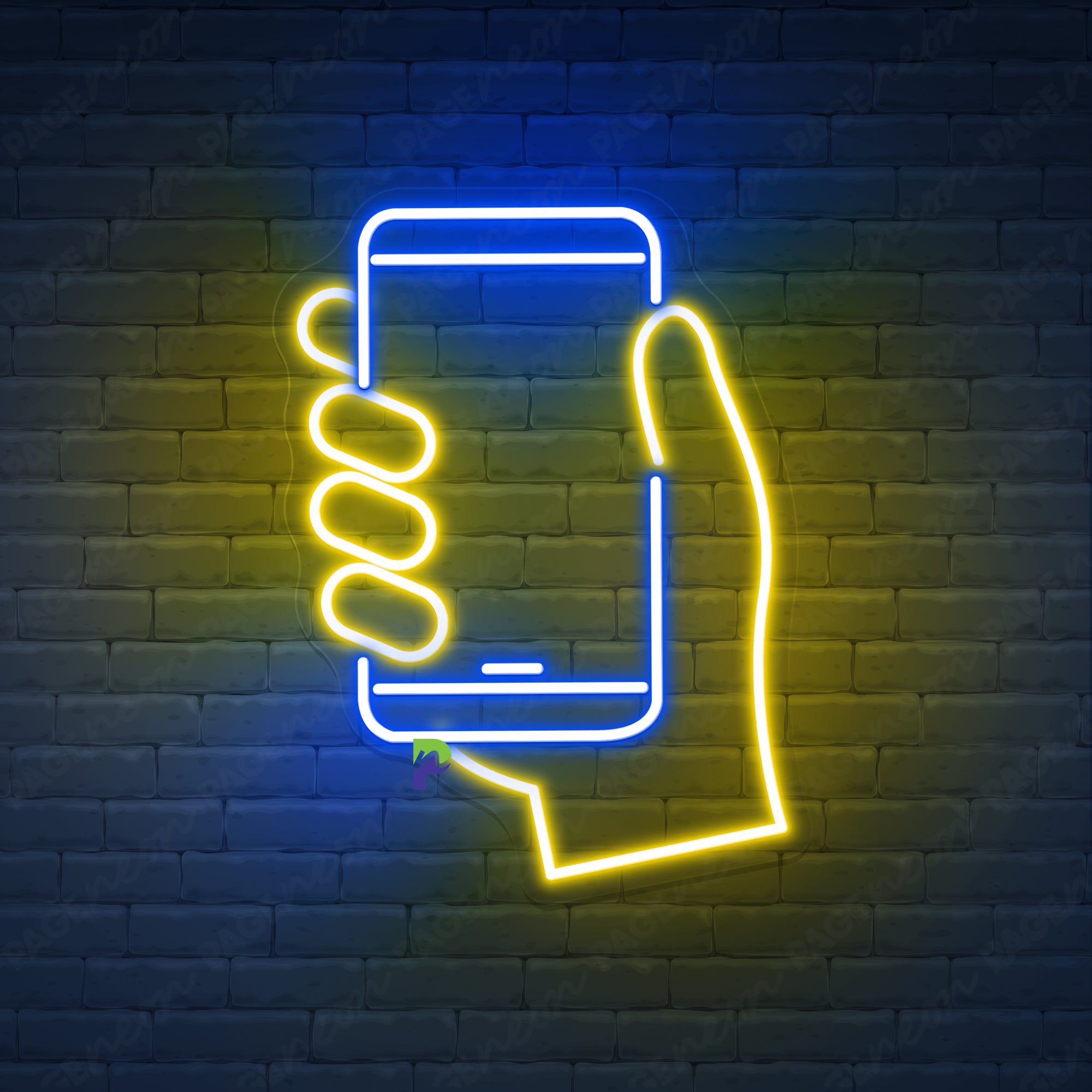 Cellphone Neon Signs Business Led Light