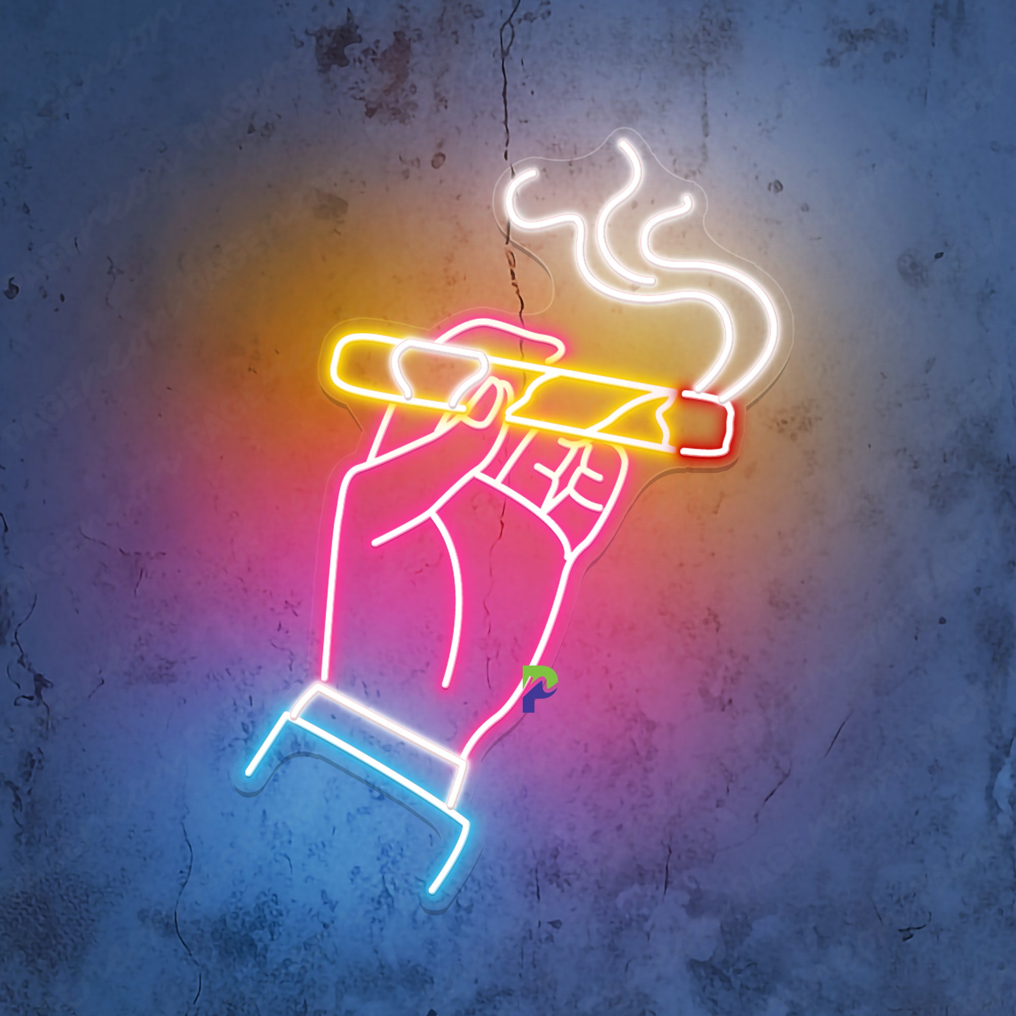 Bright Vivid Color Cigar Neon Light Business Store Room selling Wall Decoration