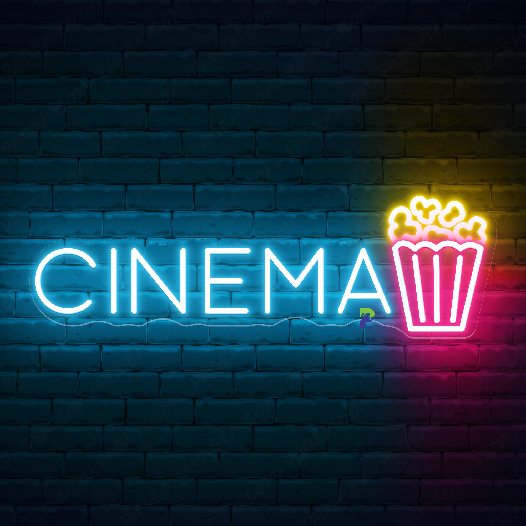 Cinema Neon Signs Business Led Light