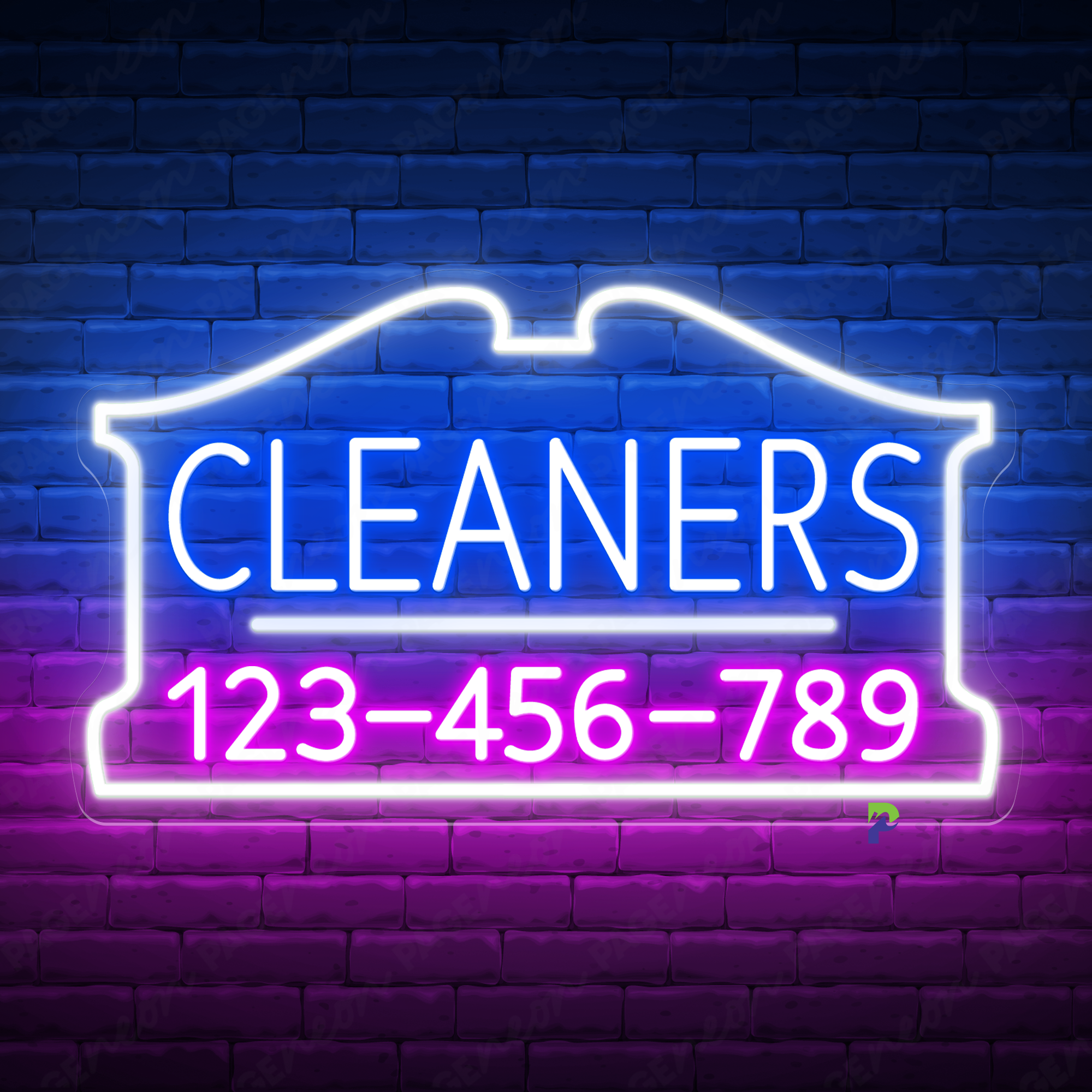 Cleaner Neon Signs Business Custom Led Light