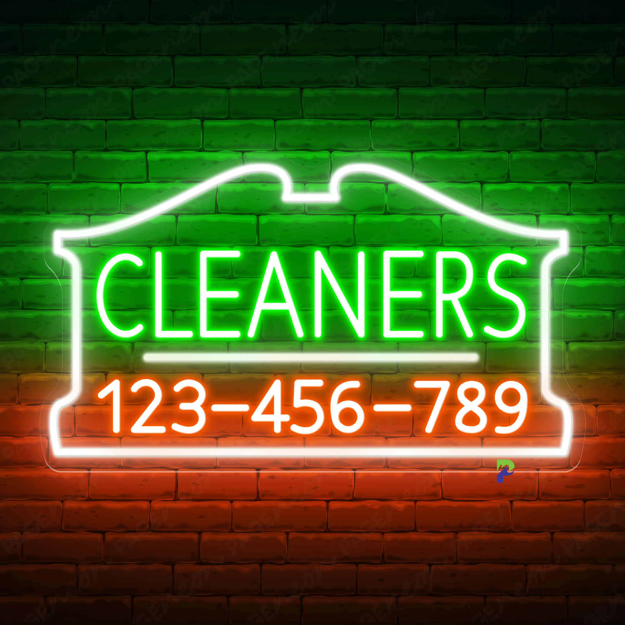 Cleaner Neon Signs Business Custom Led Light