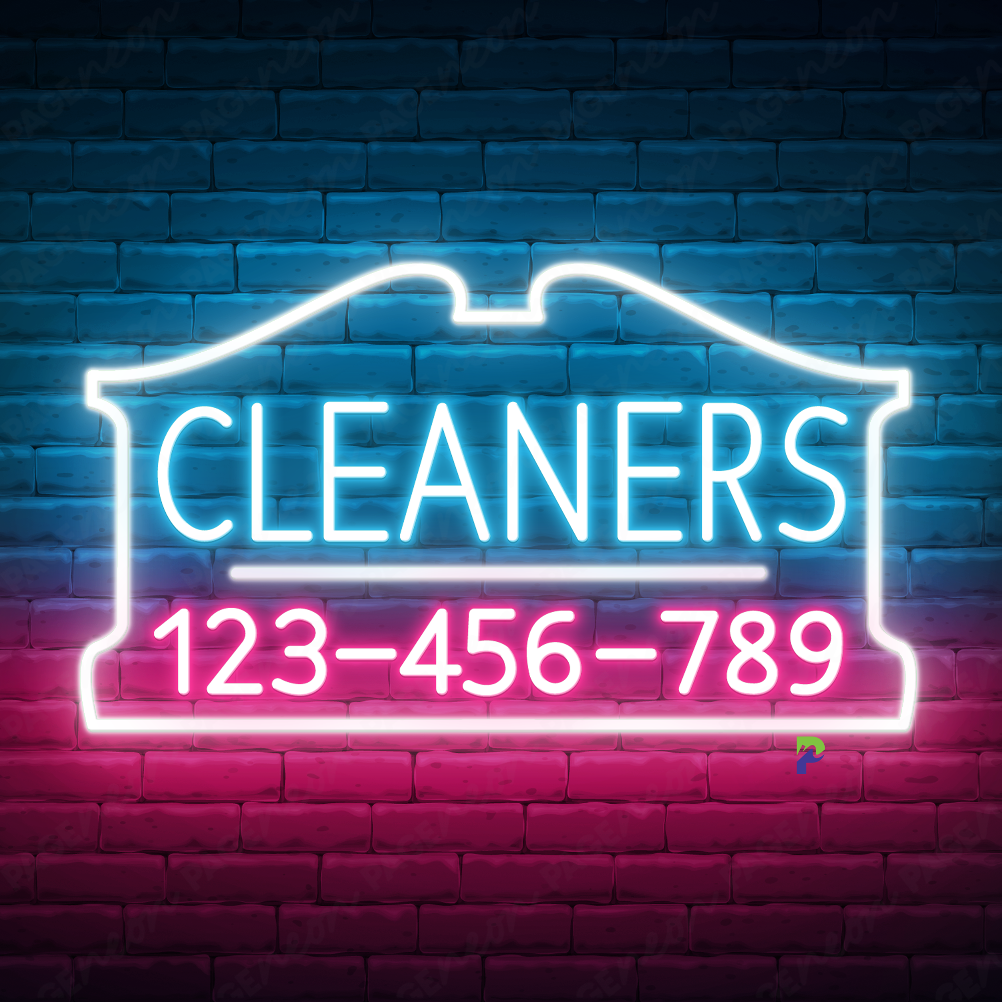 Cleaner Neon Signs Business Custom Led Light