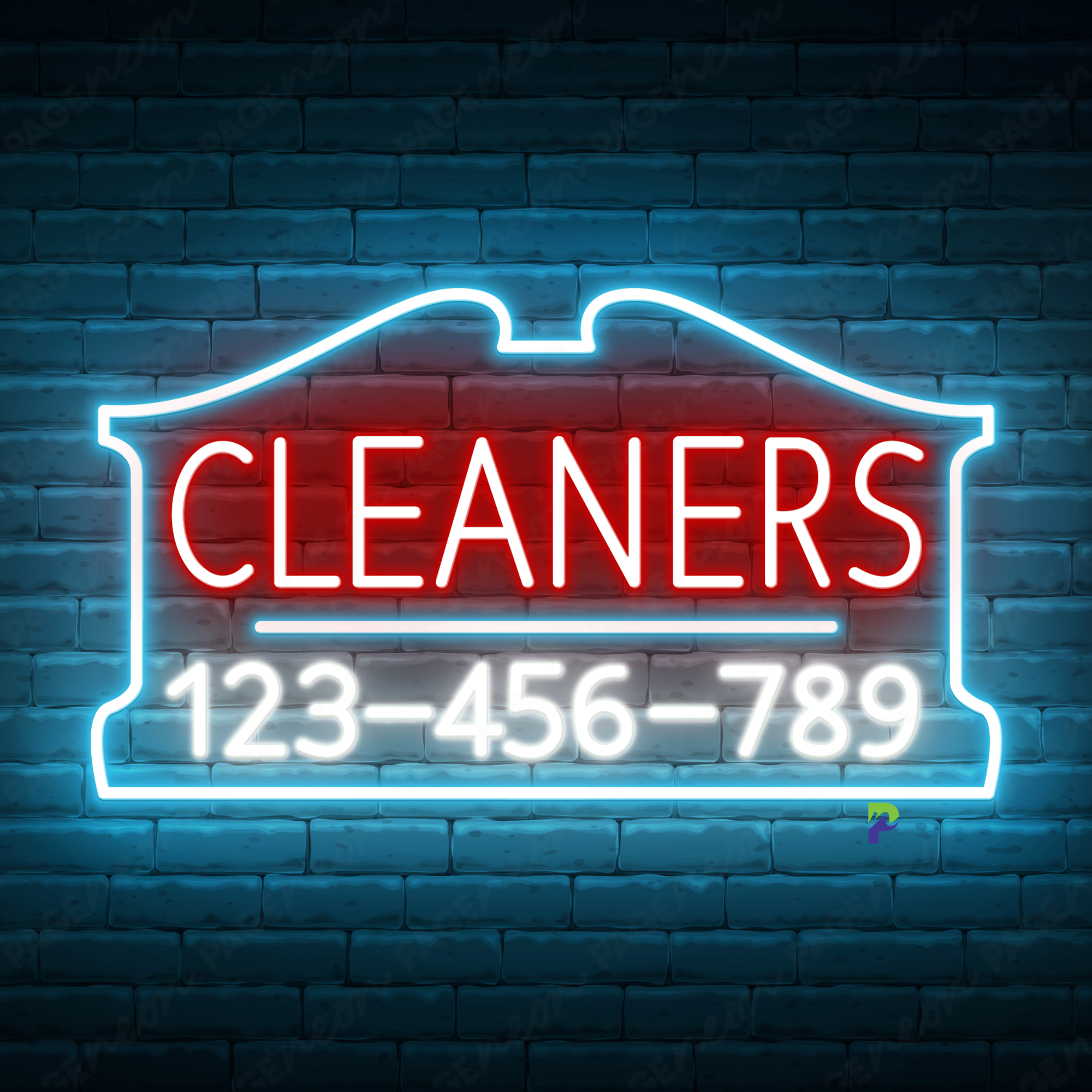 Cleaner Neon Signs Business Custom Led Light