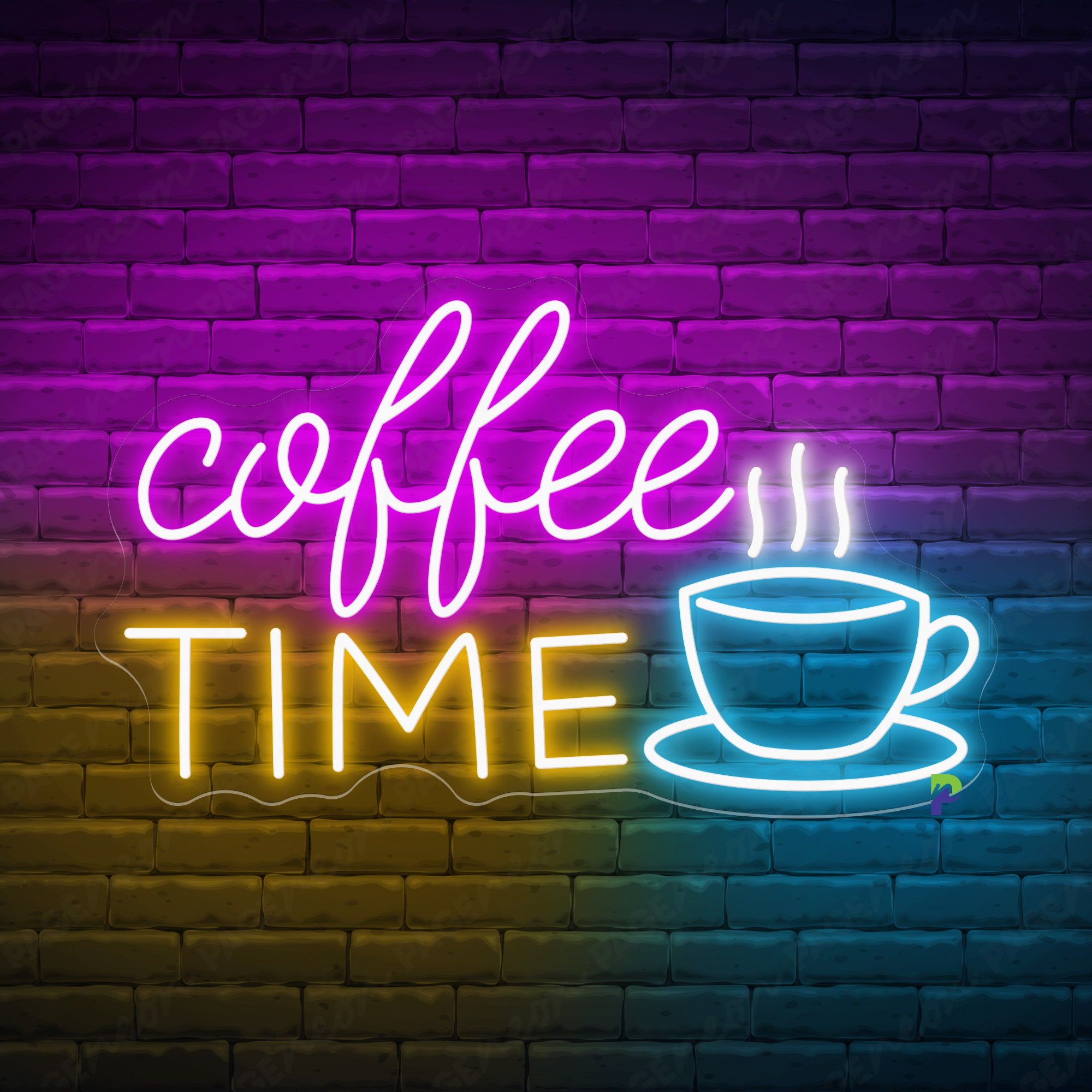 Coffee Time Neon Sign Cafe Led Light