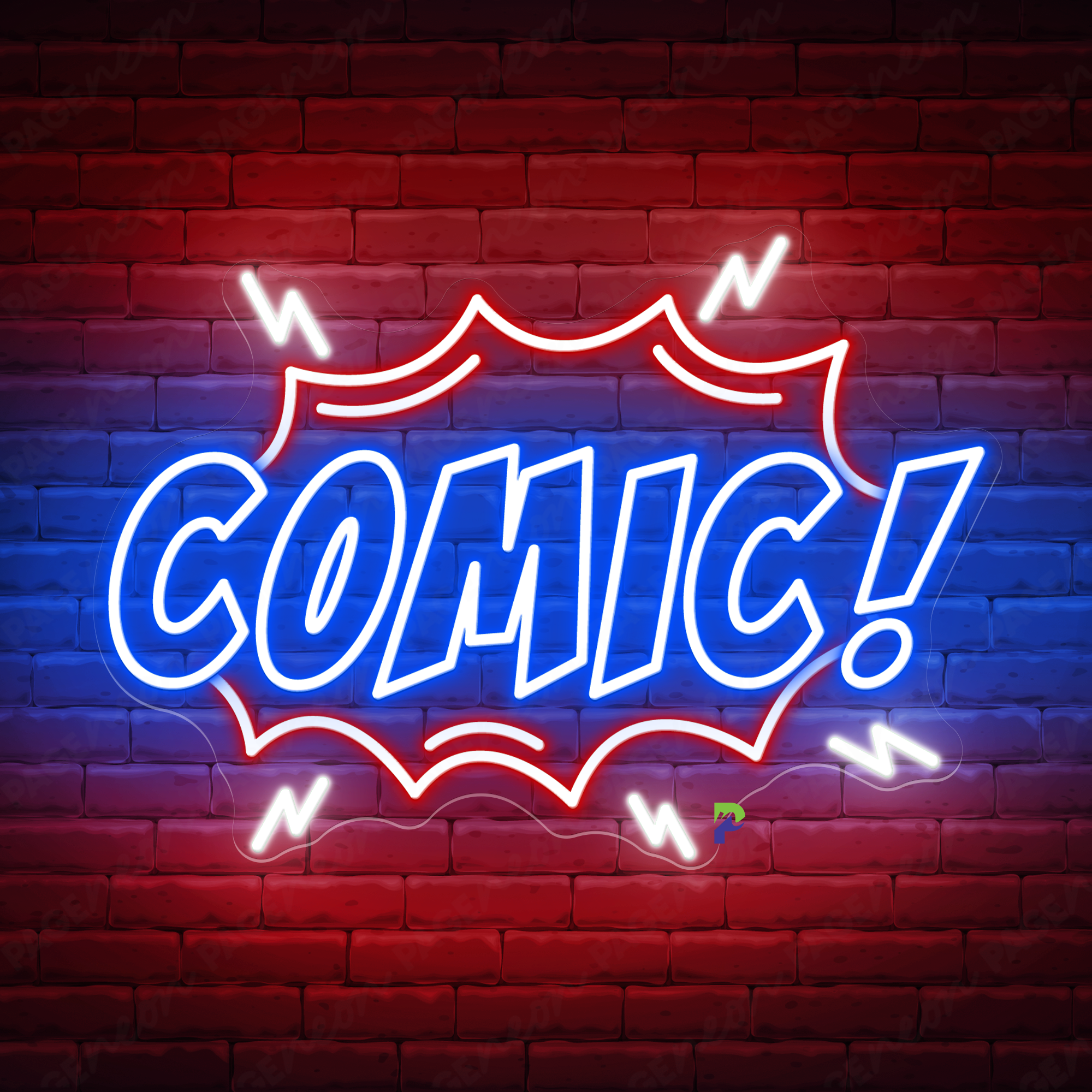 Comics Neon Signs Business Big Led Light