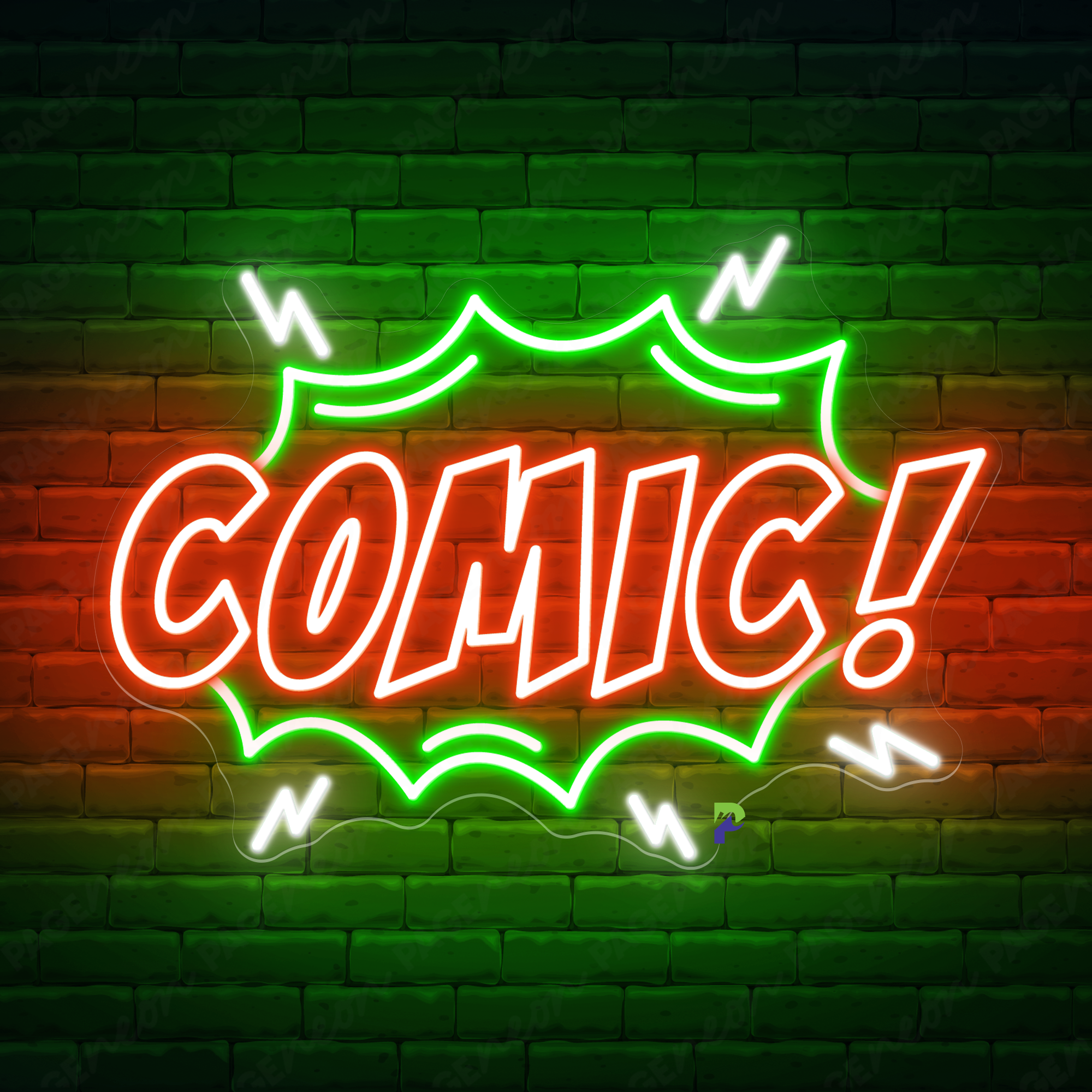 Comics Neon Signs Business Big Led Light